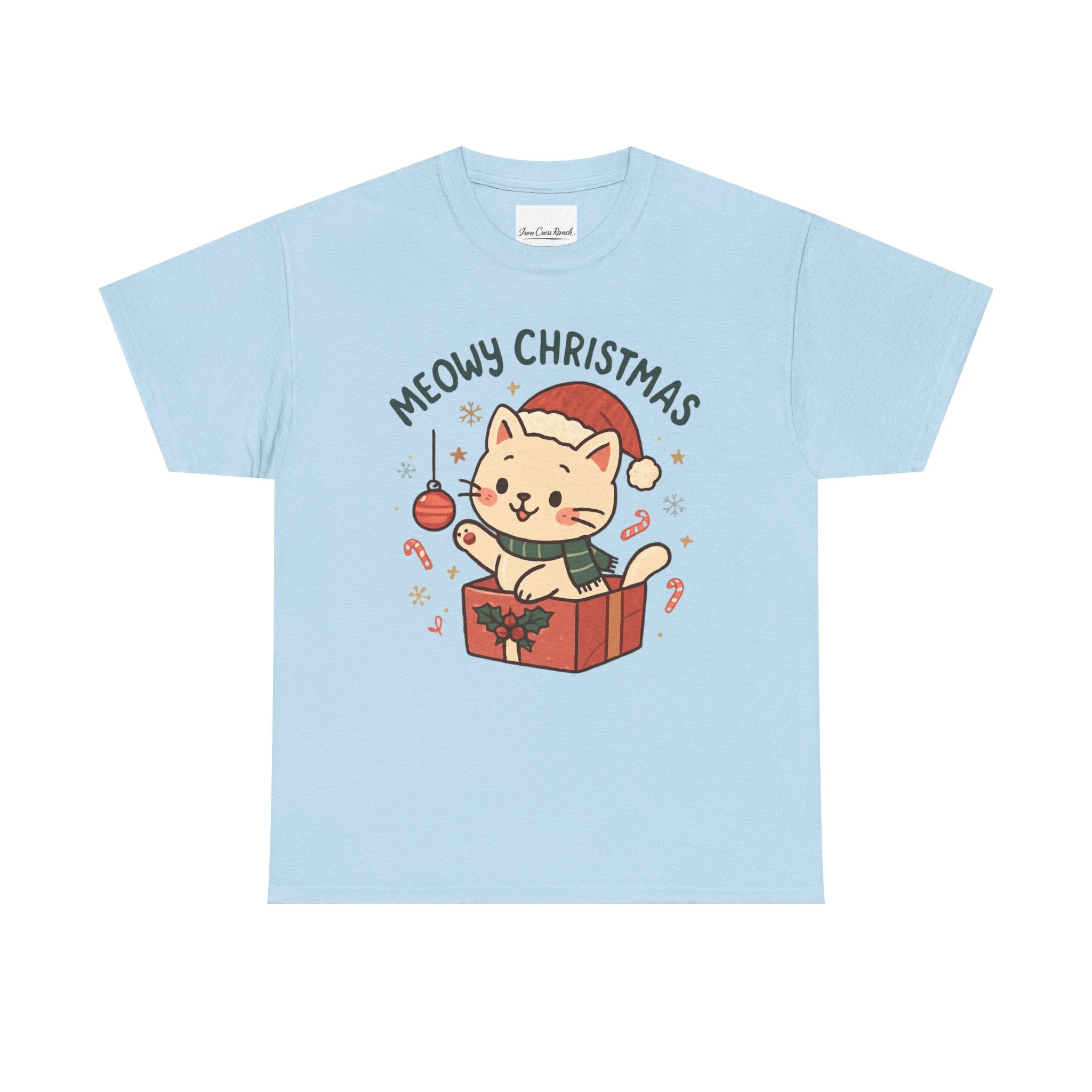 Meowy Christmas Cat Tee