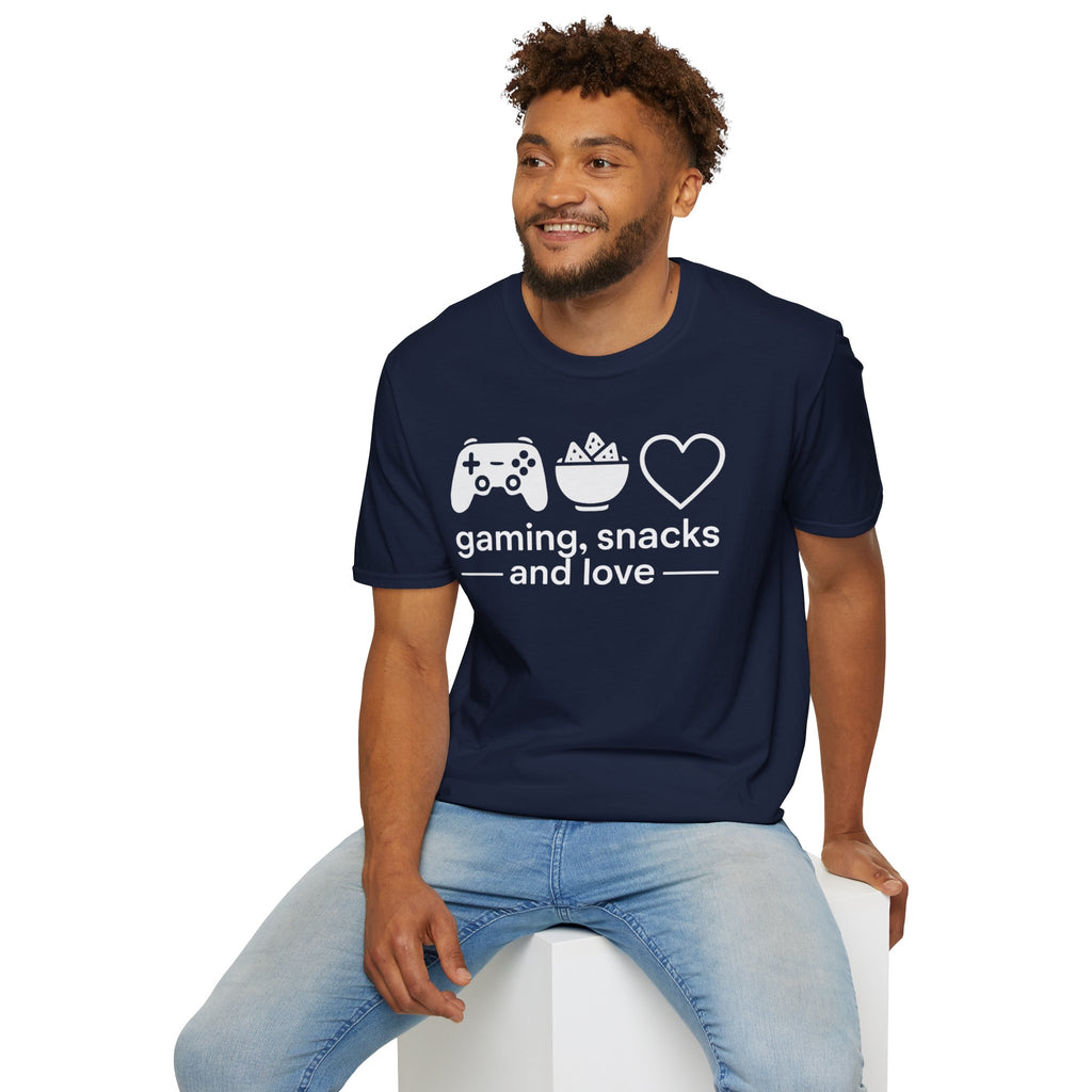 Gaming, Snacks and Love, Gamer T-shirt