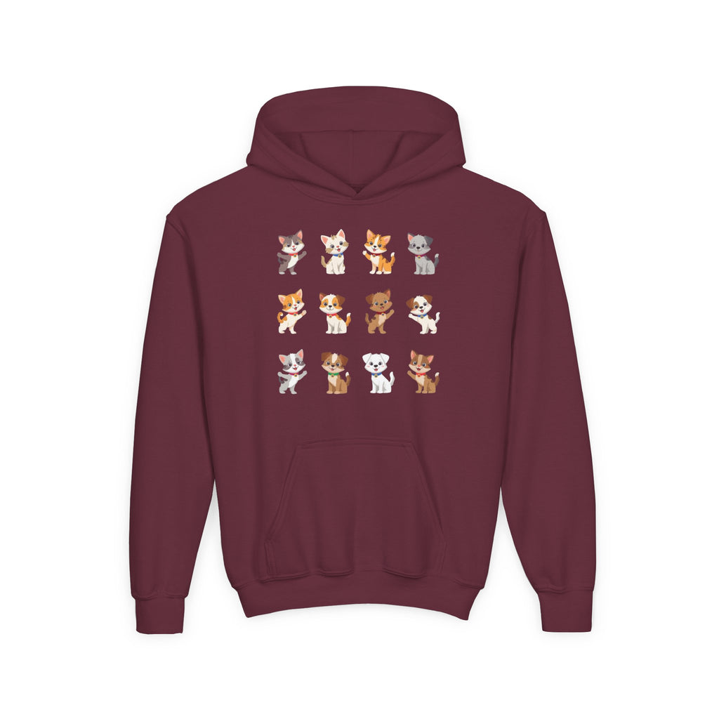 Pet Lover Hoodie - Cute Puppies and Kittens Christmas Sweatshirt