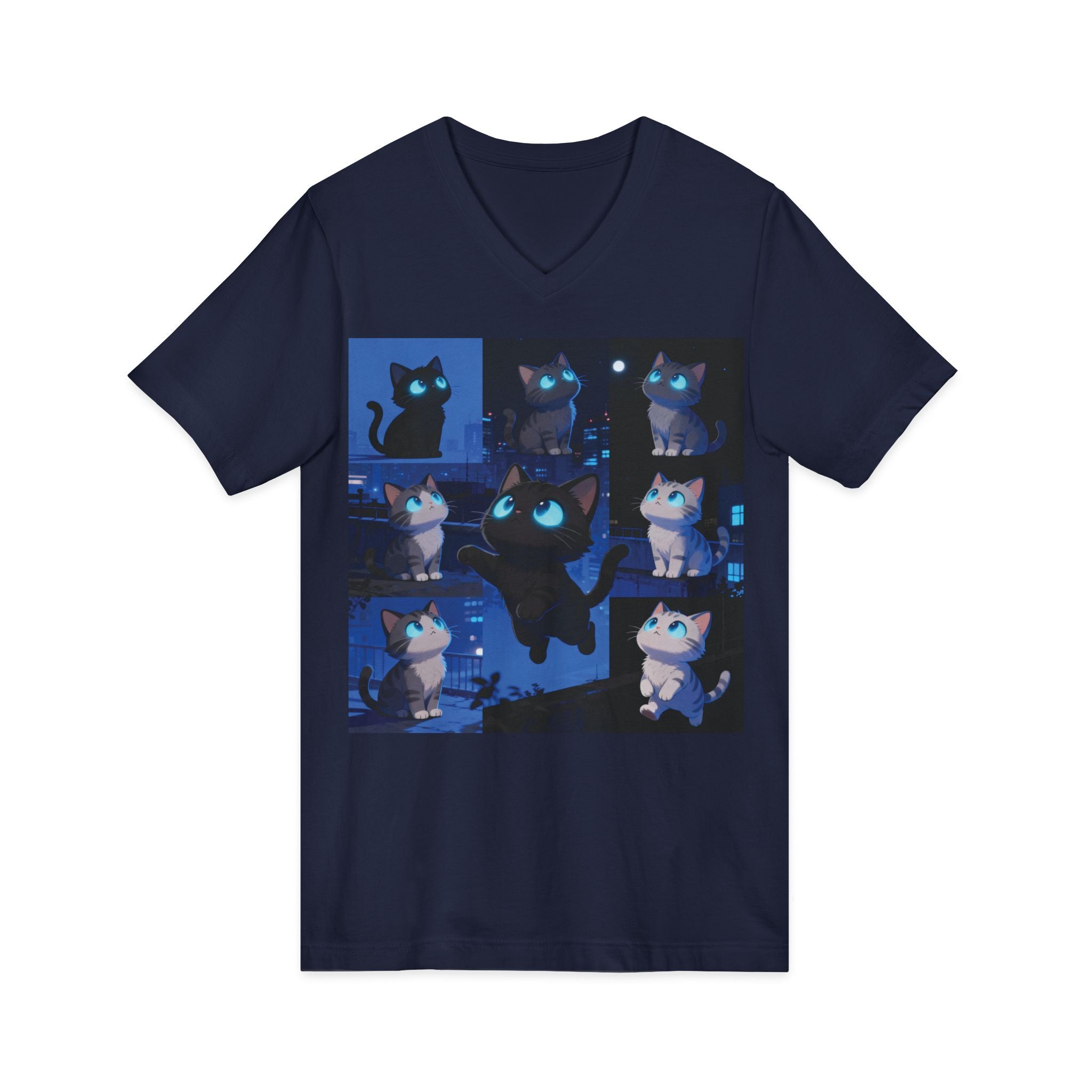 Unisex V-Neck Tee, Casual Style Shirt, Everyday Wear Top, Comfortable Gift for Any Occasion, Trendy Graphic T-Shirt