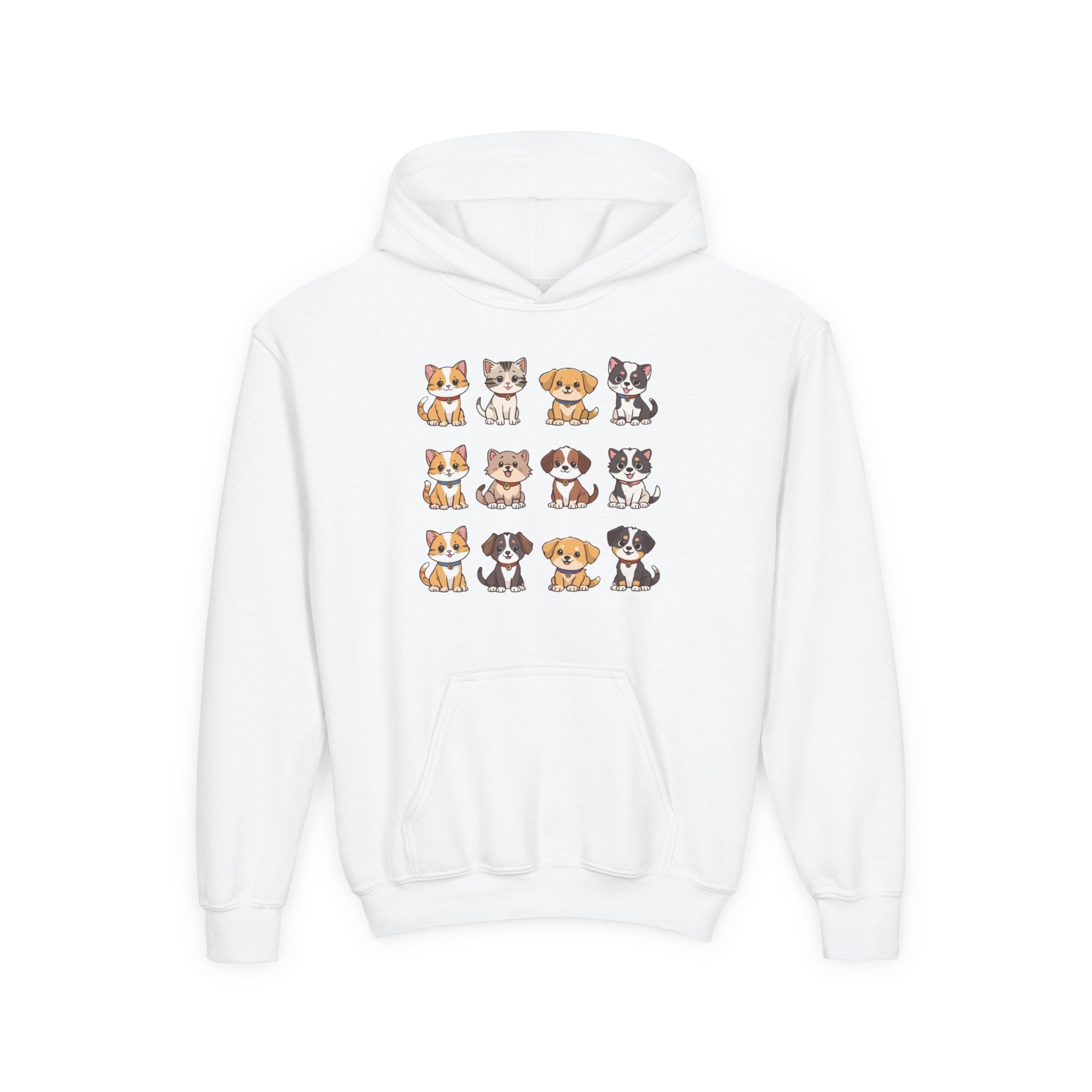 Animal Lovers Hoodie - Cute Puppies and Kittens Gift for Birthdays and Holidays