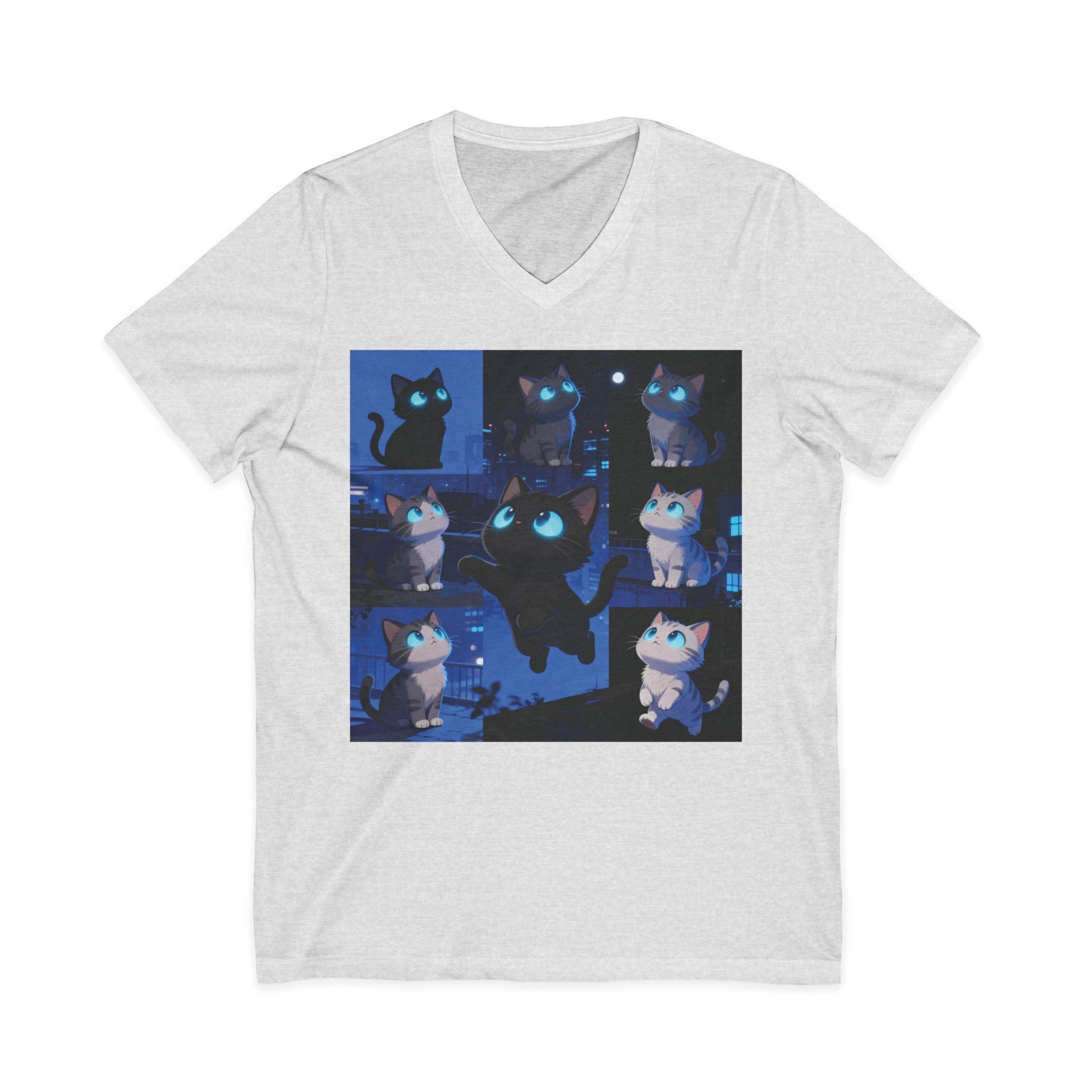 Unisex V-Neck Tee, Casual Style Shirt, Everyday Wear Top, Comfortable Gift for Any Occasion, Trendy Graphic T-Shirt