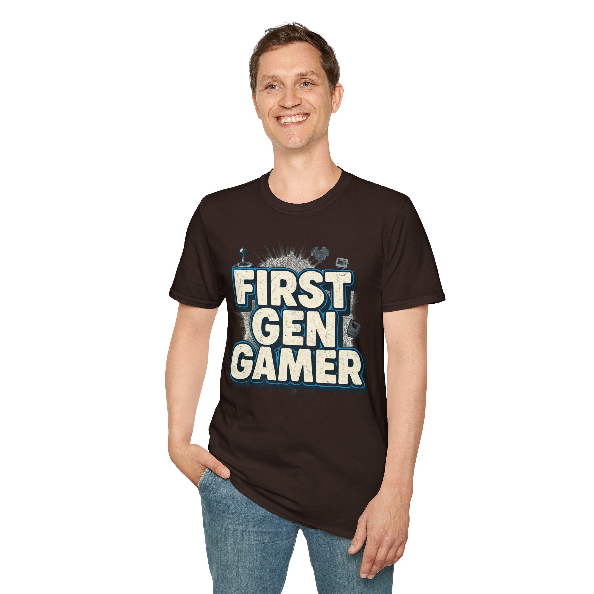 First Gen  Gamer, Blue Outline