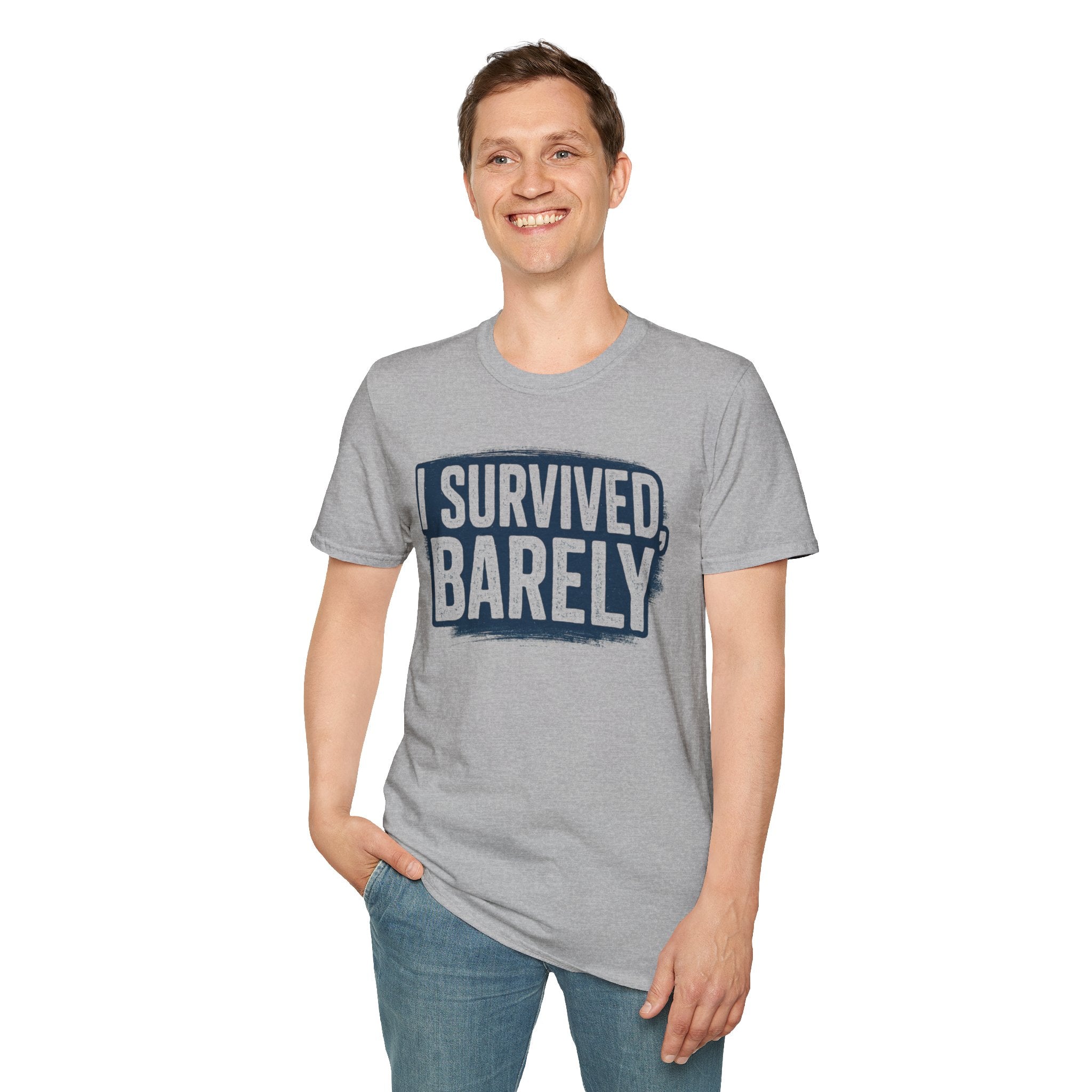 I Survived Barely  Gamer T-Shirt