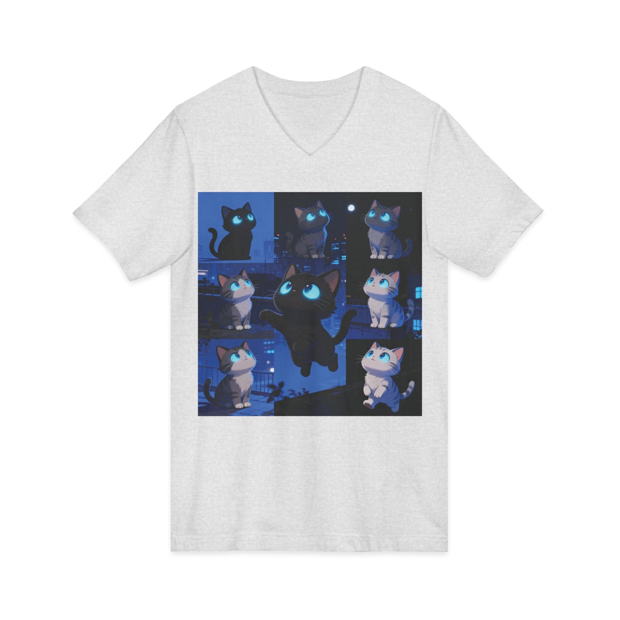 Unisex V-Neck Tee, Casual Style Shirt, Everyday Wear Top, Comfortable Gift for Any Occasion, Trendy Graphic T-Shirt