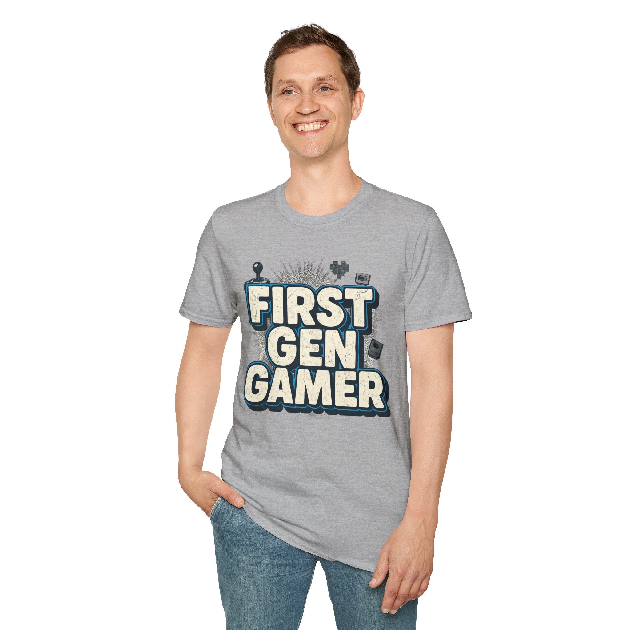 First Gen  Gamer, Blue Outline