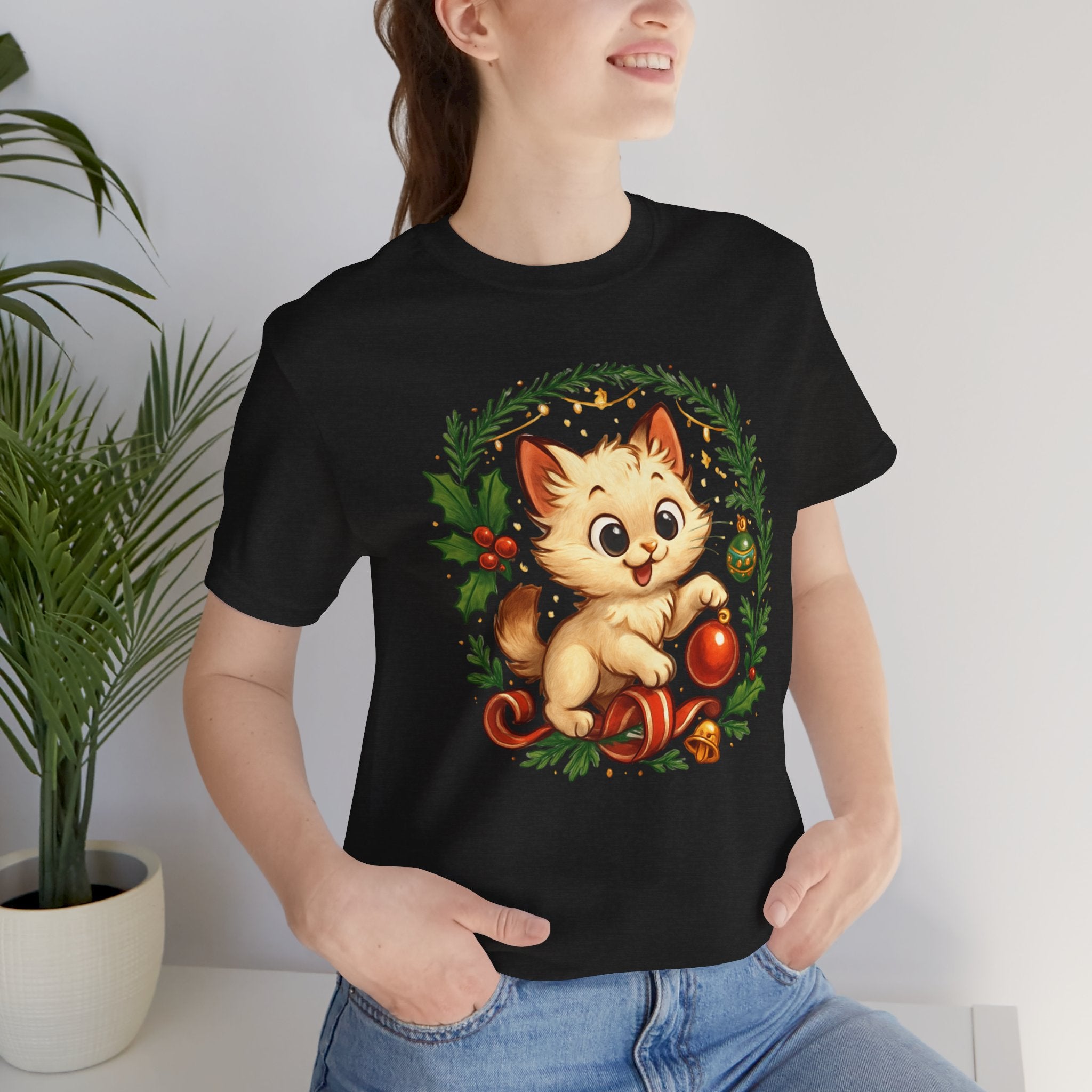 Christmas Kitten Play T-Shirt