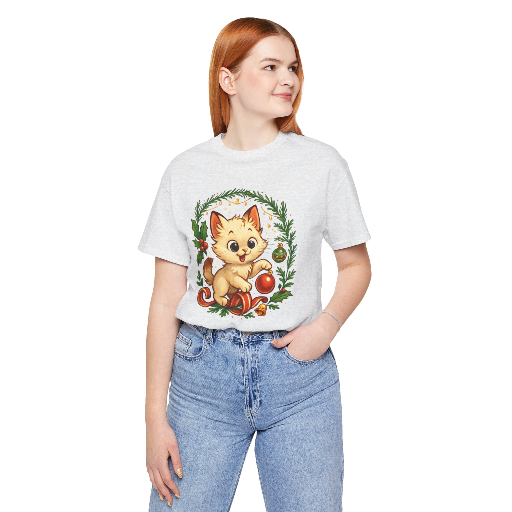 Christmas Kitten Play T-Shirt