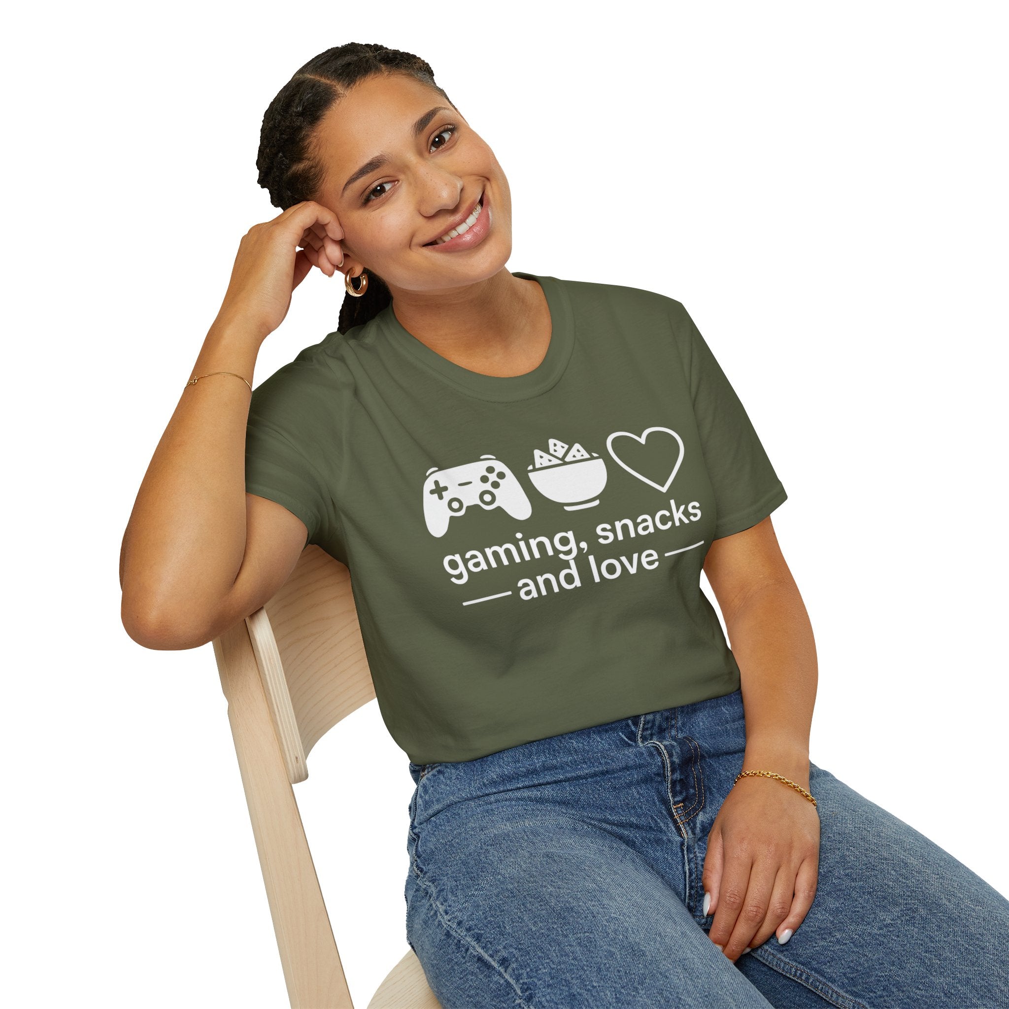 Gaming, Snacks and Love, Gamer T-shirt