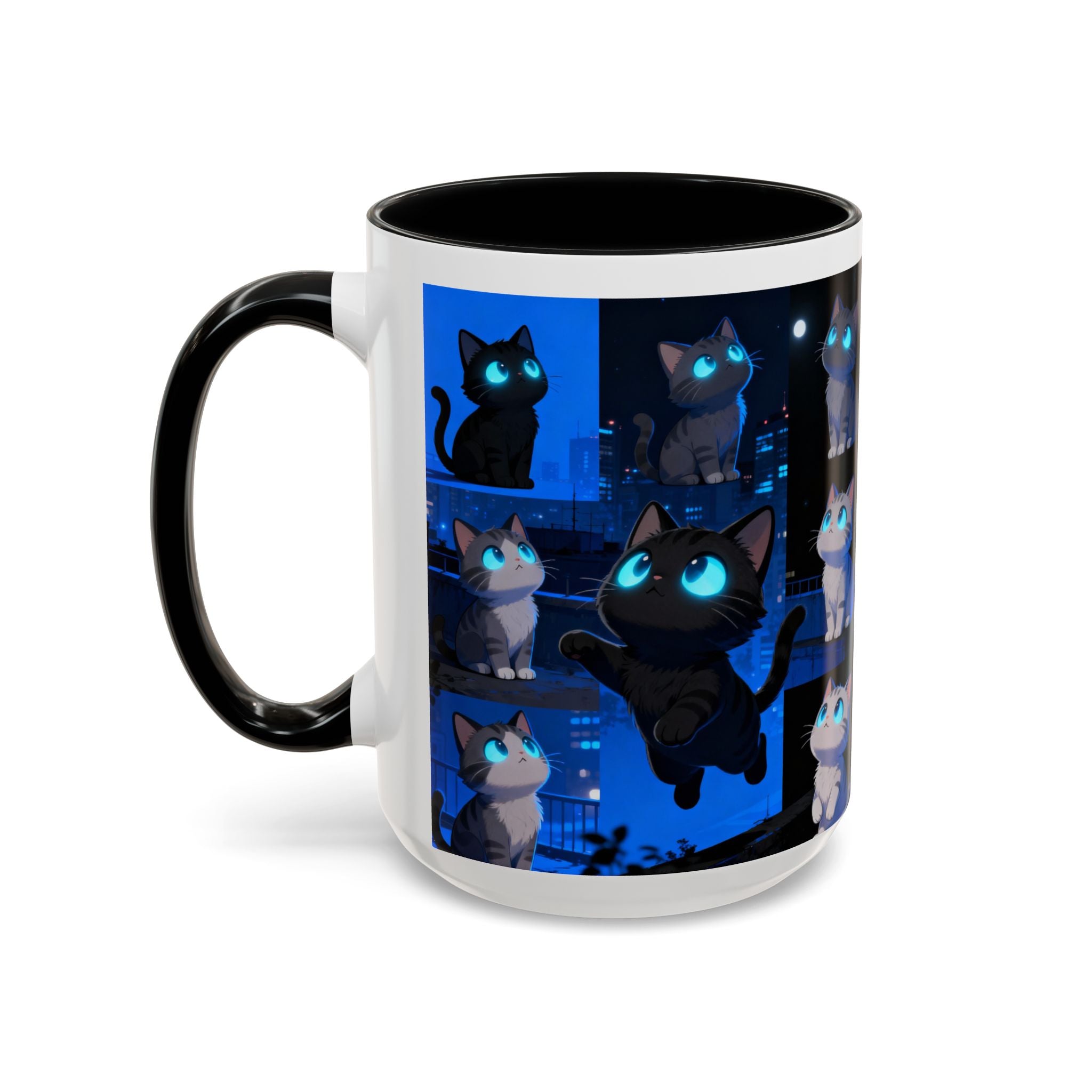Mug, Cute Kitten Coffee Cup, Cat Lover Gift, Animal Tea Cup, Ceramic Drinkware, Pet Owner Present, Kitty Lover Mug