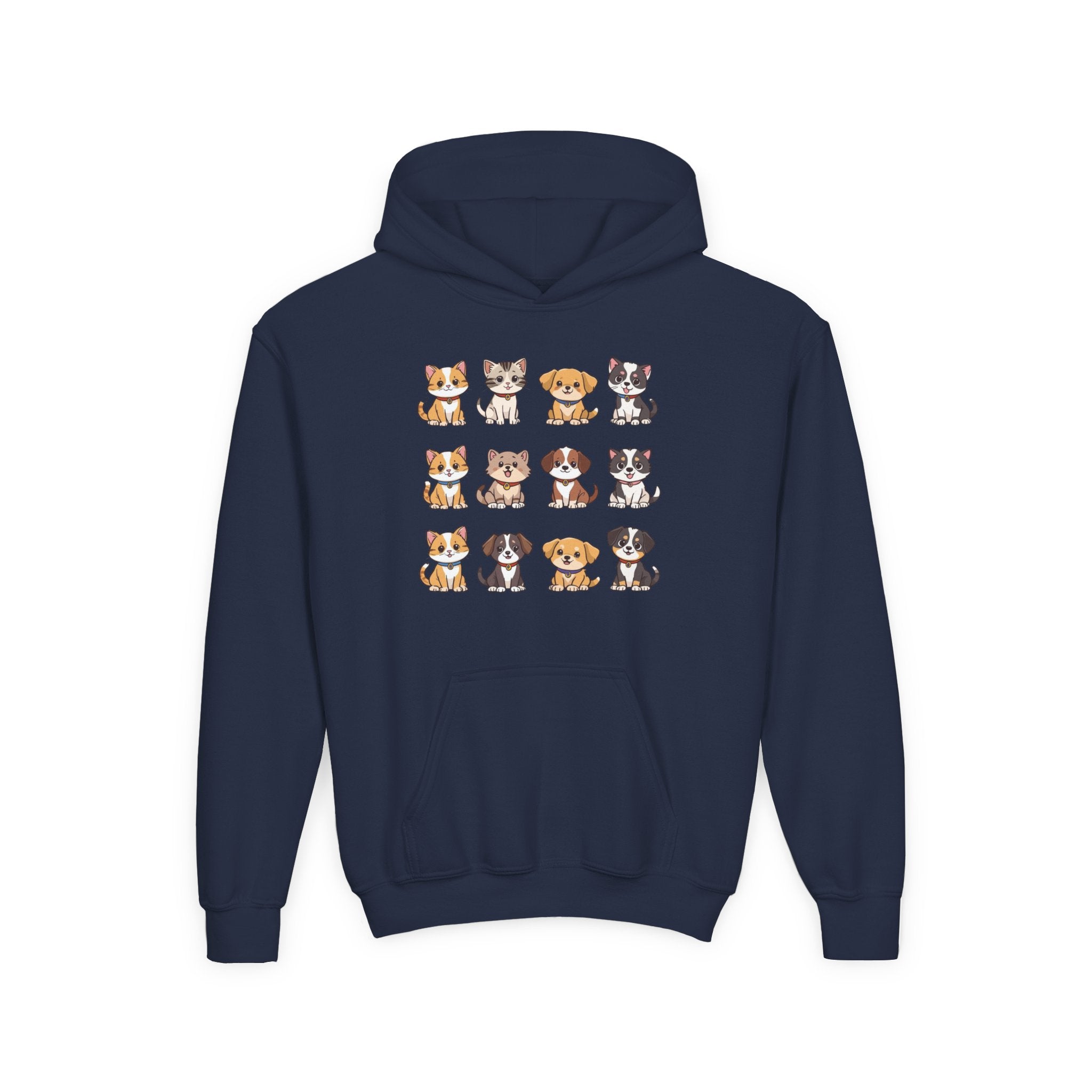 Animal Lovers Hoodie - Cute Puppies and Kittens Gift for Birthdays and Holidays