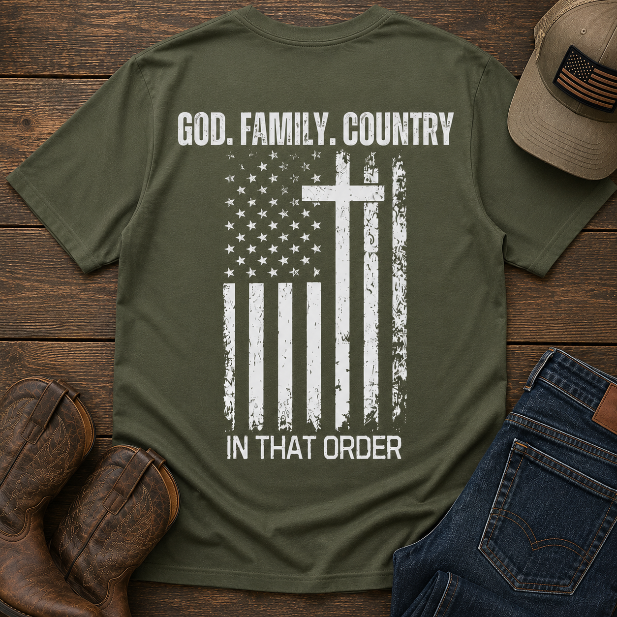 GOD, FAMILY, COUNTRY