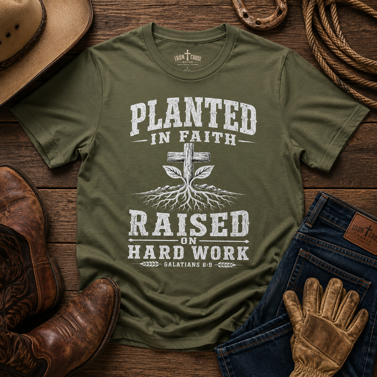 PLANTED IN FAITH RAISED ON HARD WORK