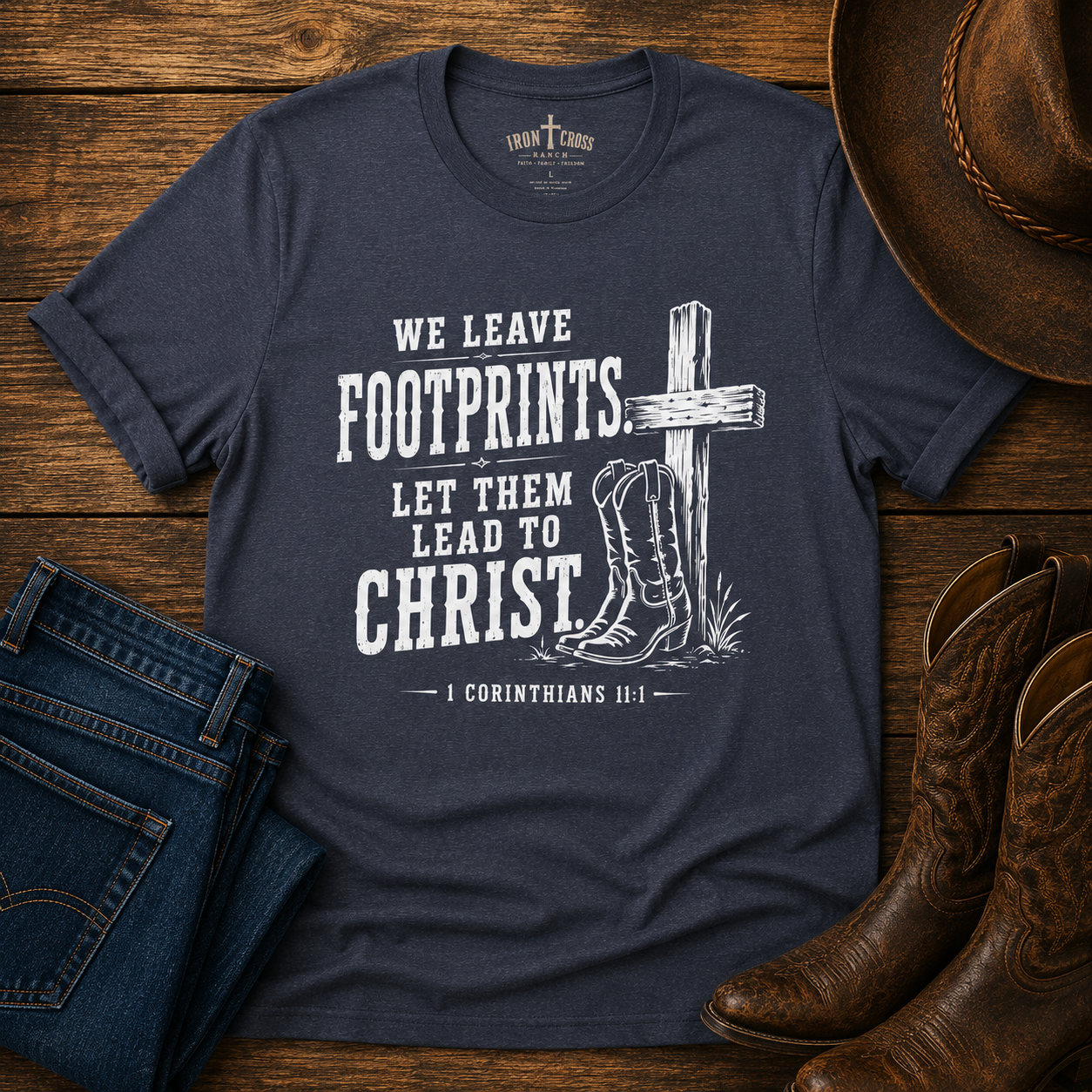We Leave Footprints Let Them Lead to Christ