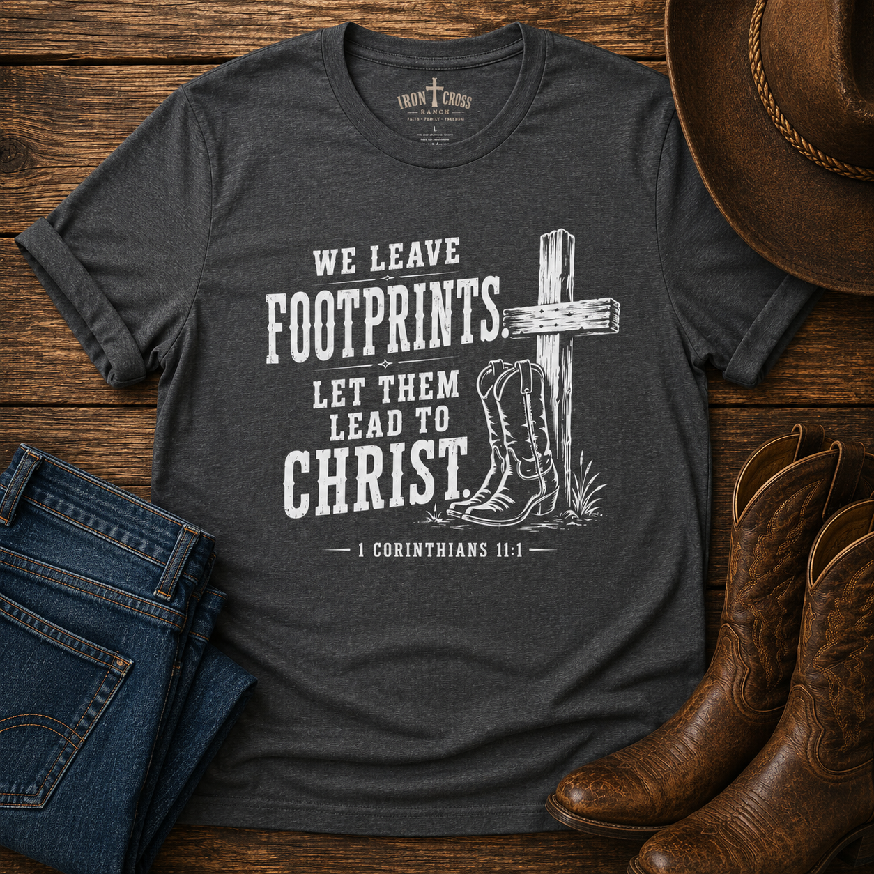 We Leave Footprints Let Them Lead to Christ