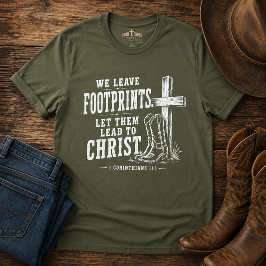 We Leave Footprints Let Them Lead to Christ