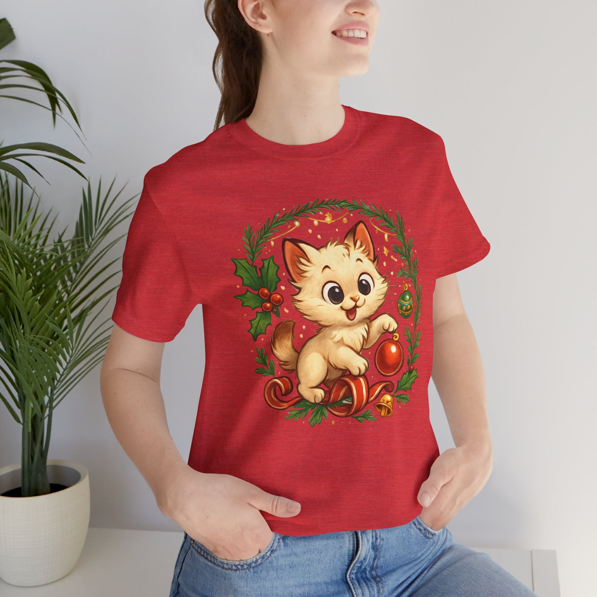 Christmas Kitten Play T-Shirt