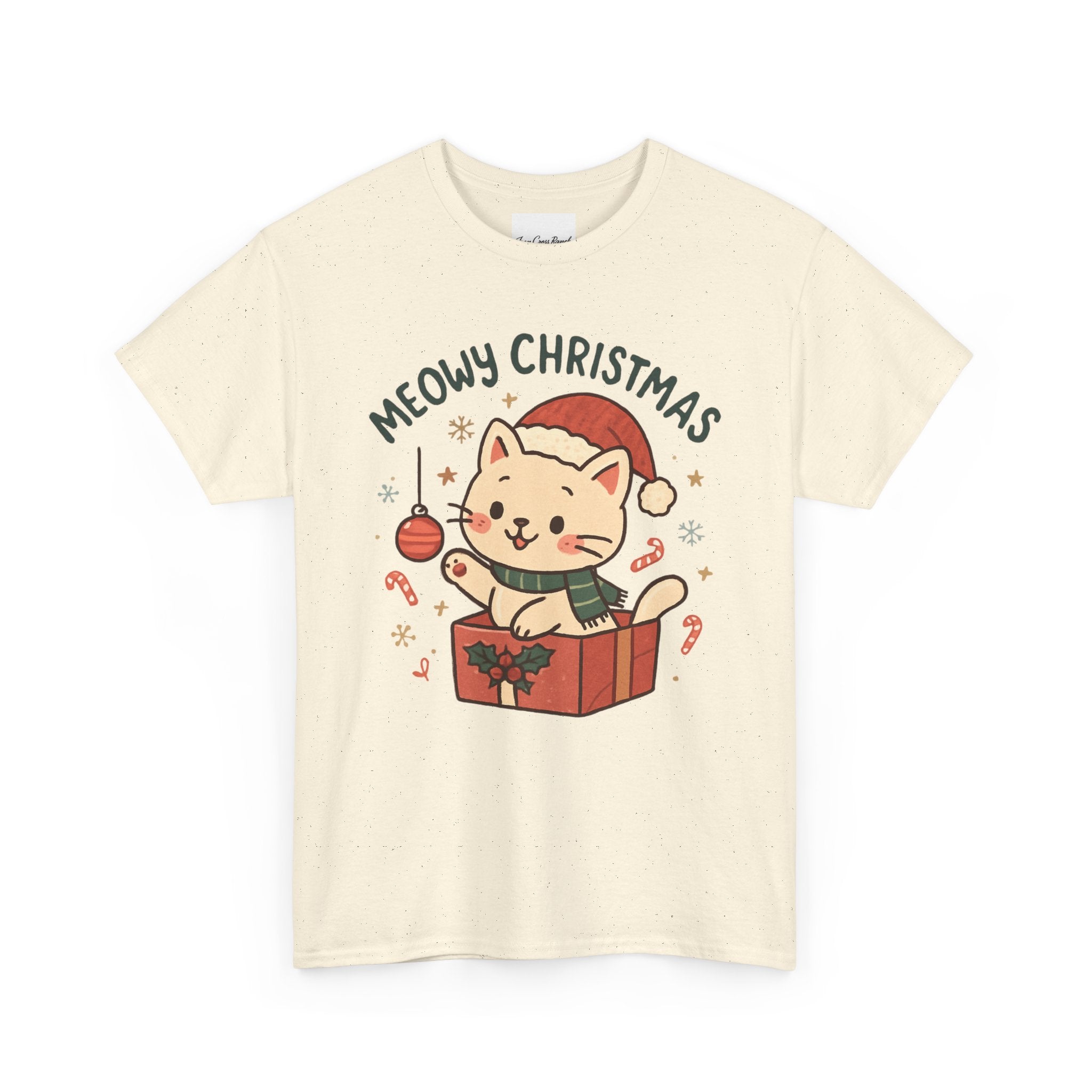 Meowy Christmas Cat Tee