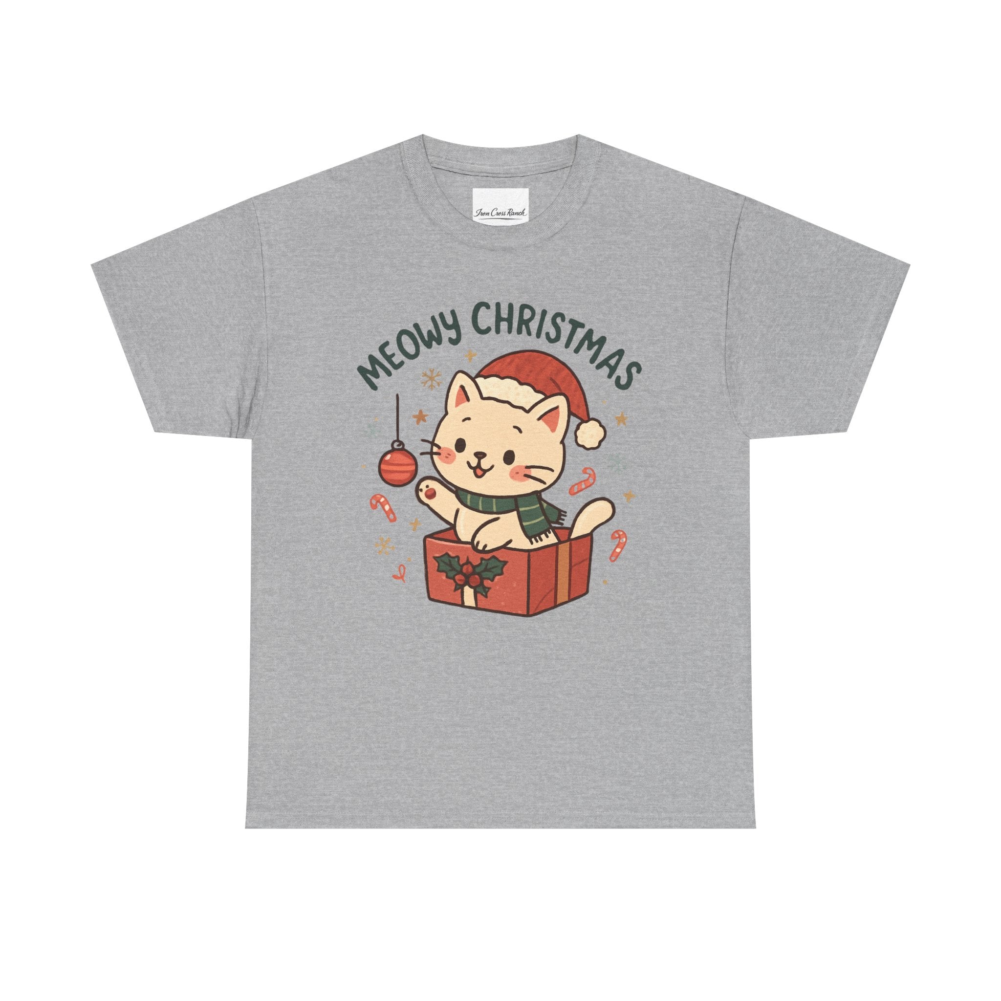 Meowy Christmas Cat Tee
