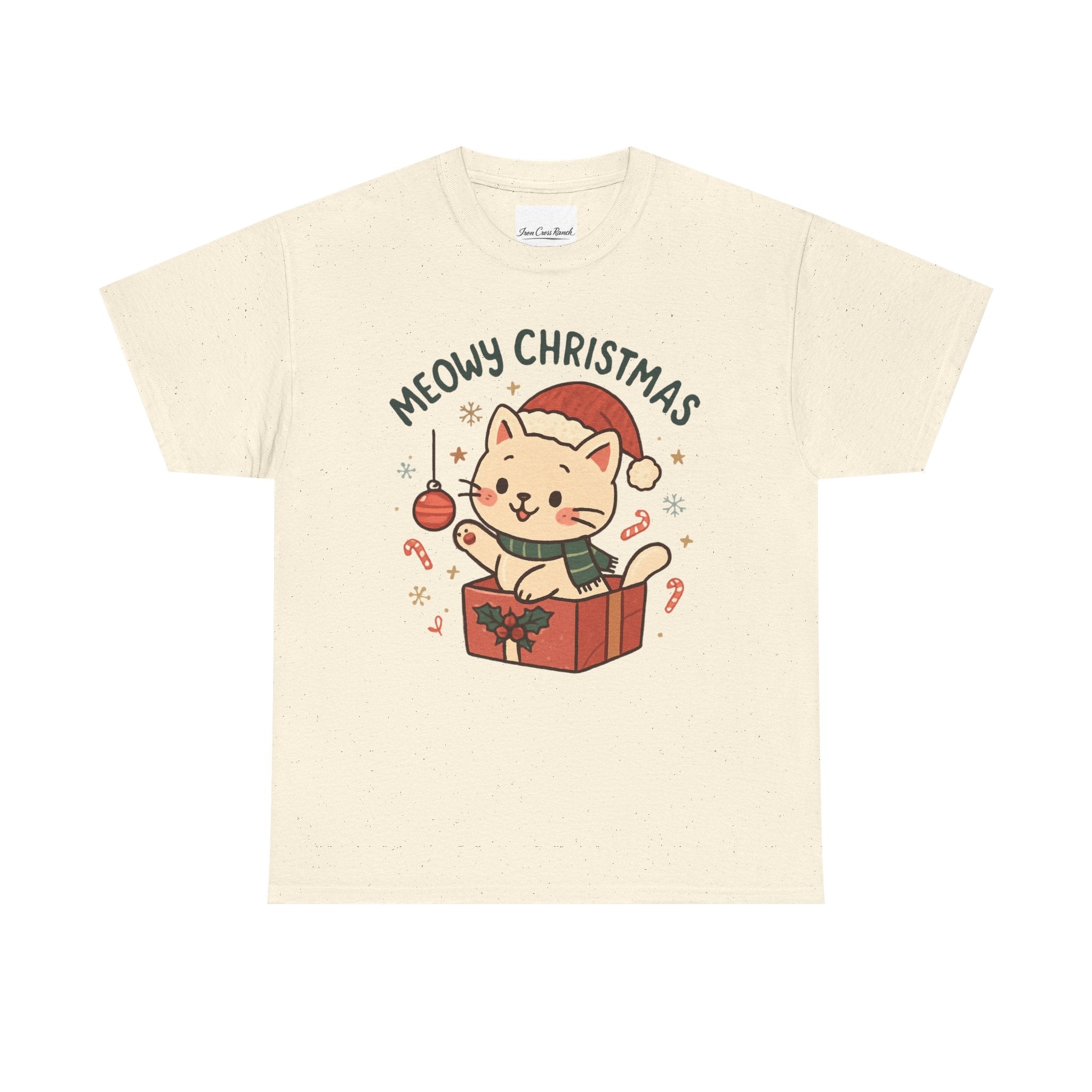 Meowy Christmas Cat Tee