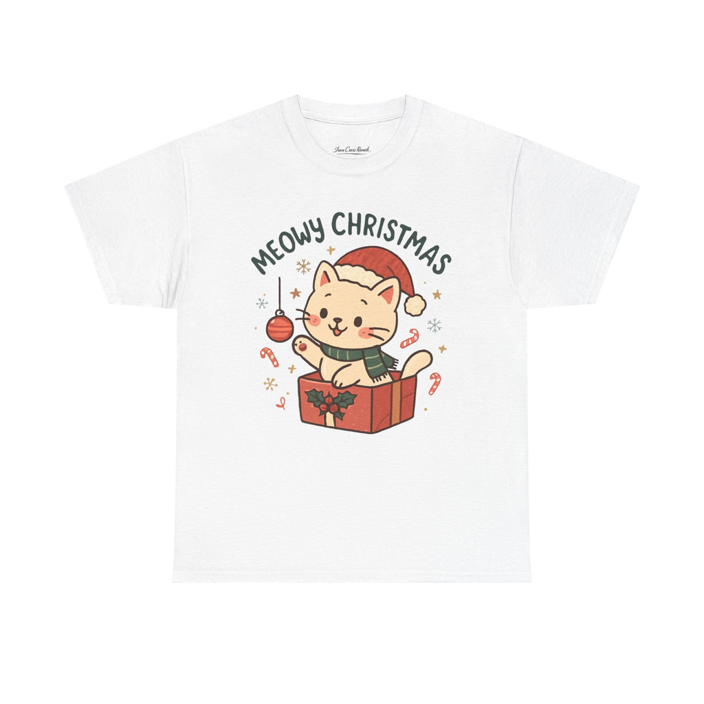 Meowy Christmas Cat Tee