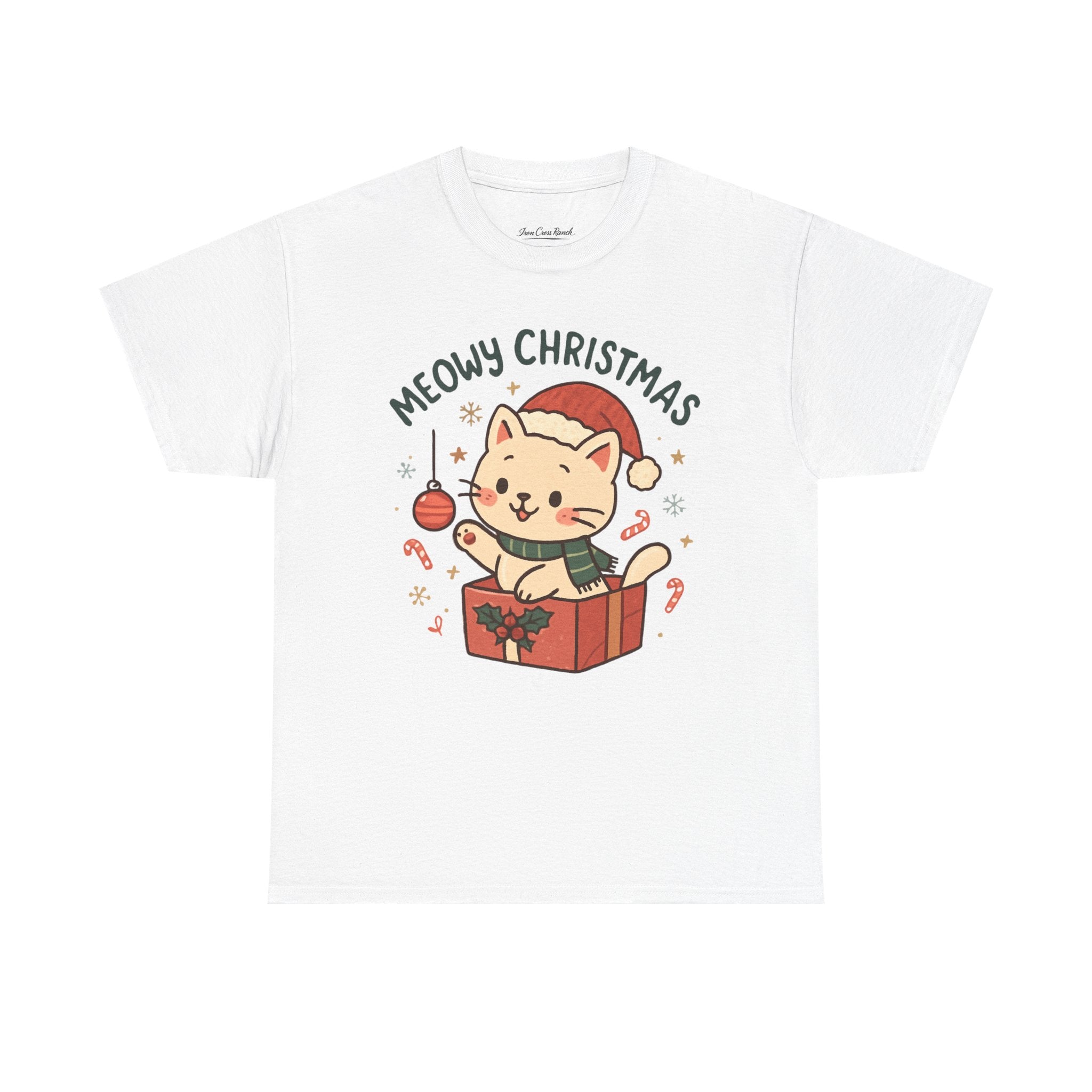 Meowy Christmas Cat Tee