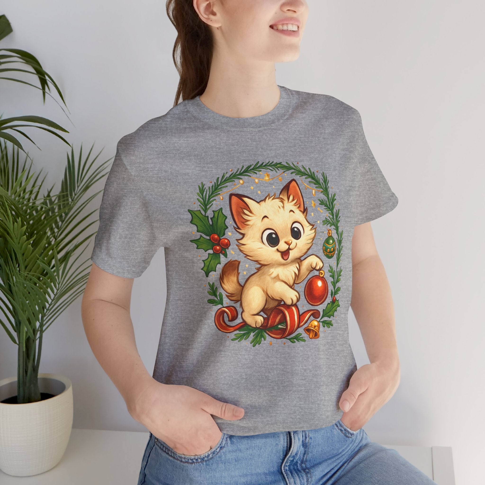 Christmas Kitten Play T-Shirt