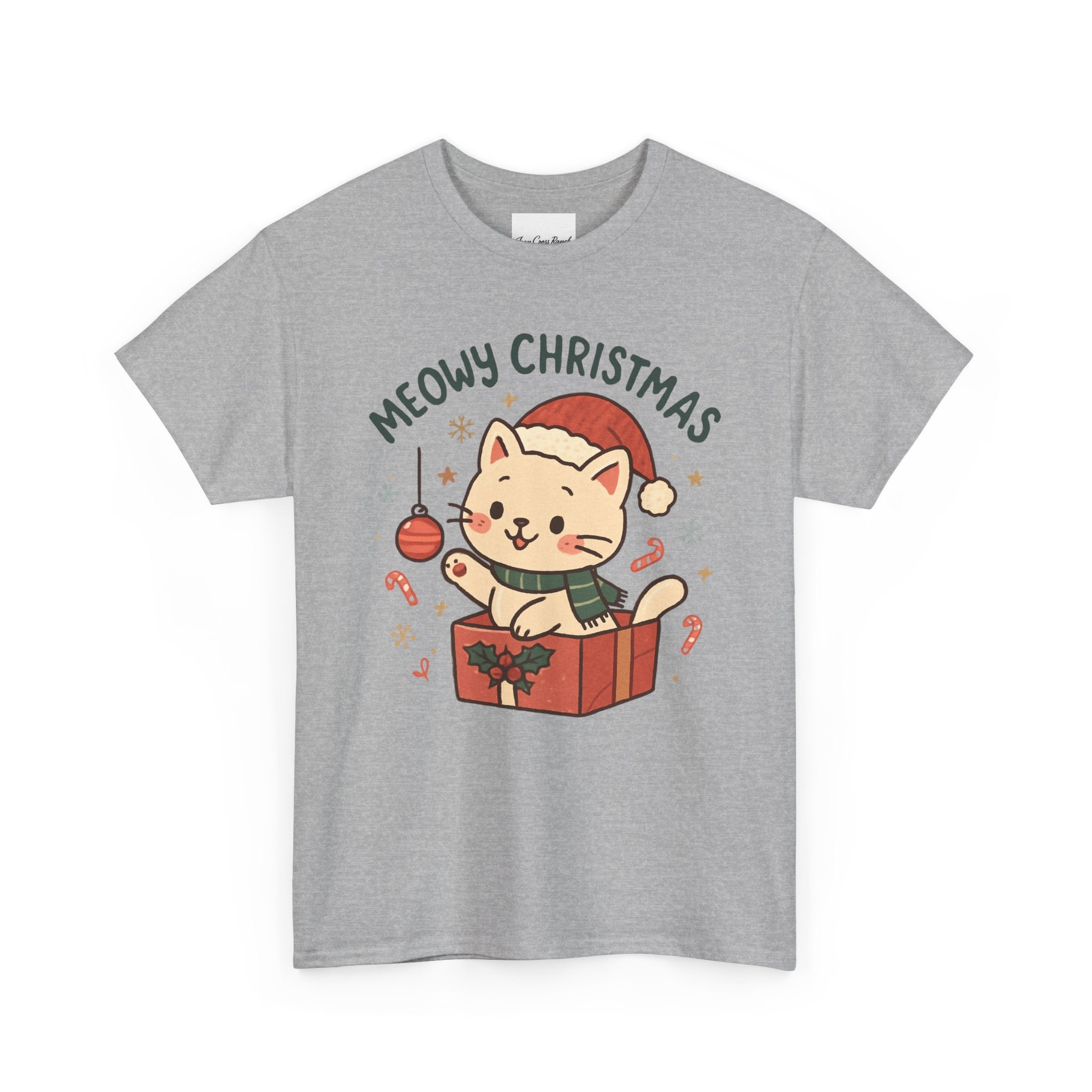 Meowy Christmas Cat Tee