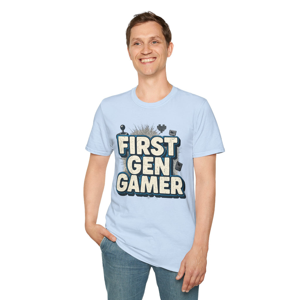 First Gen  Gamer, Blue Outline
