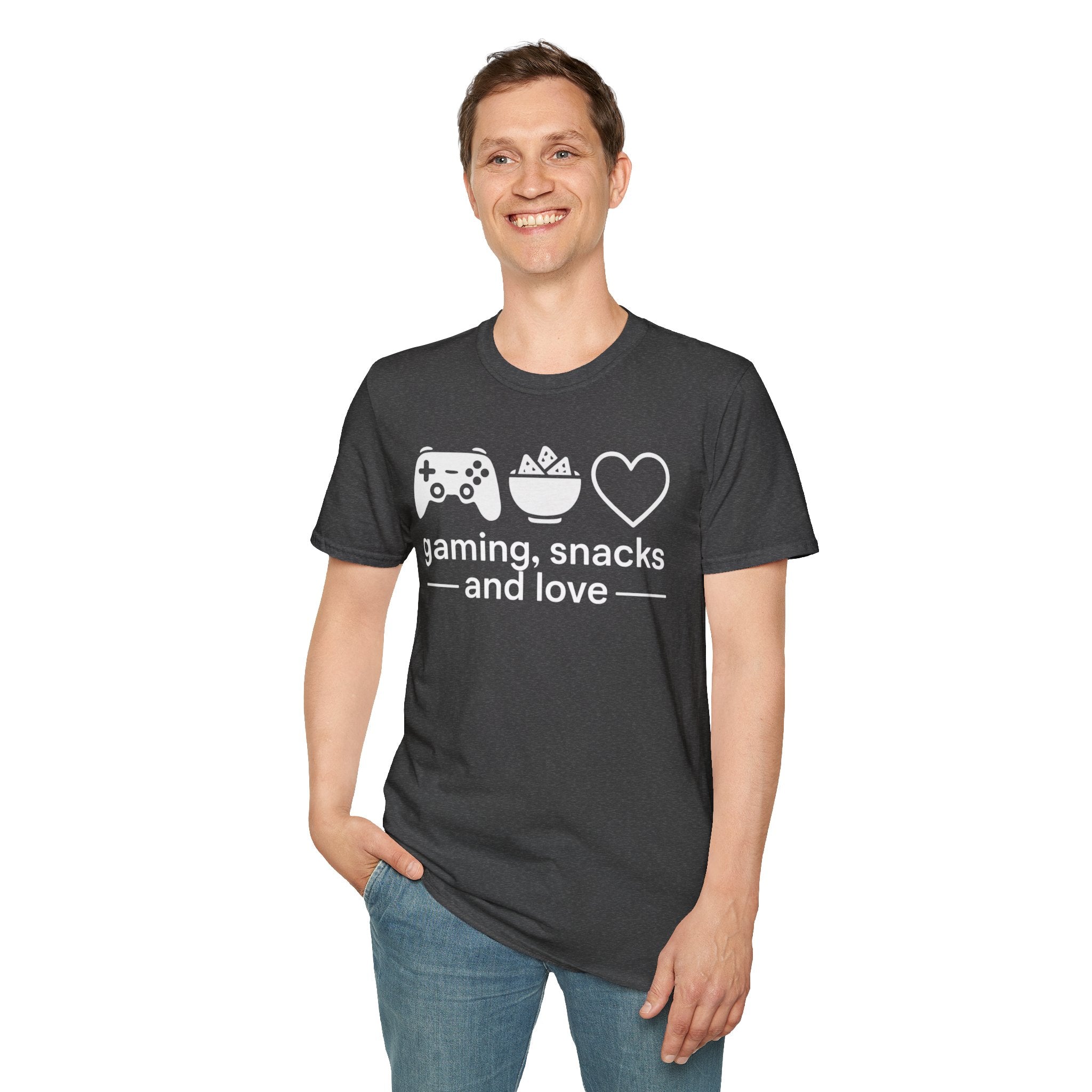 Gaming, Snacks and Love, Gamer T-shirt
