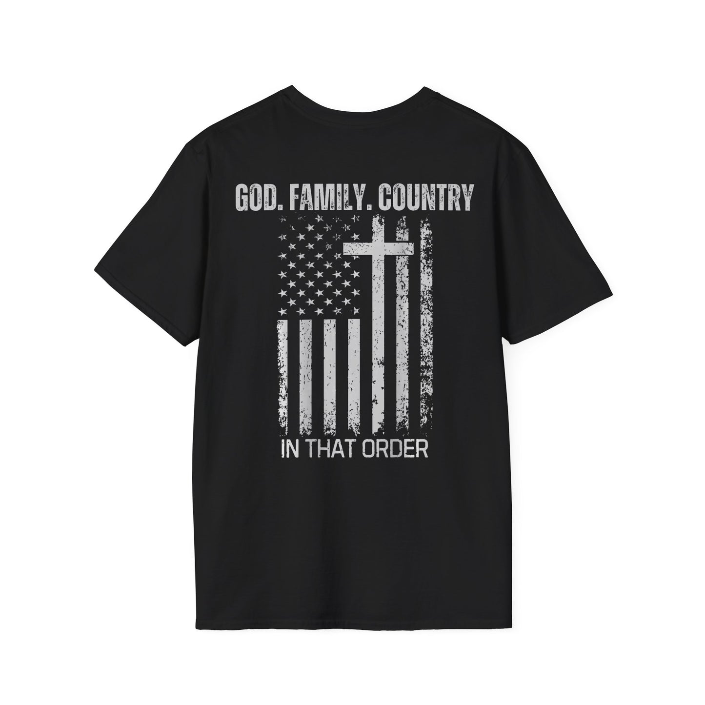 God Family Country distressed Flag