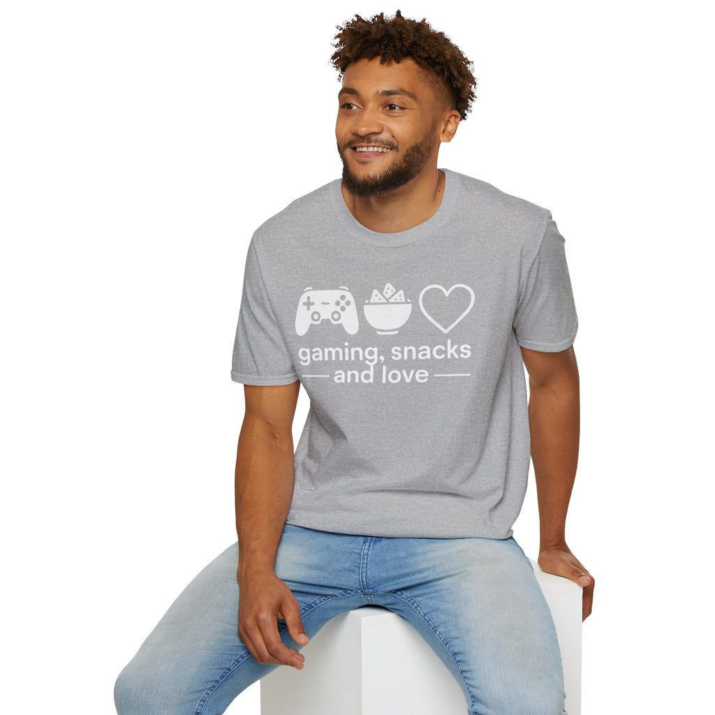Gaming, Snacks and Love, Gamer T-shirt