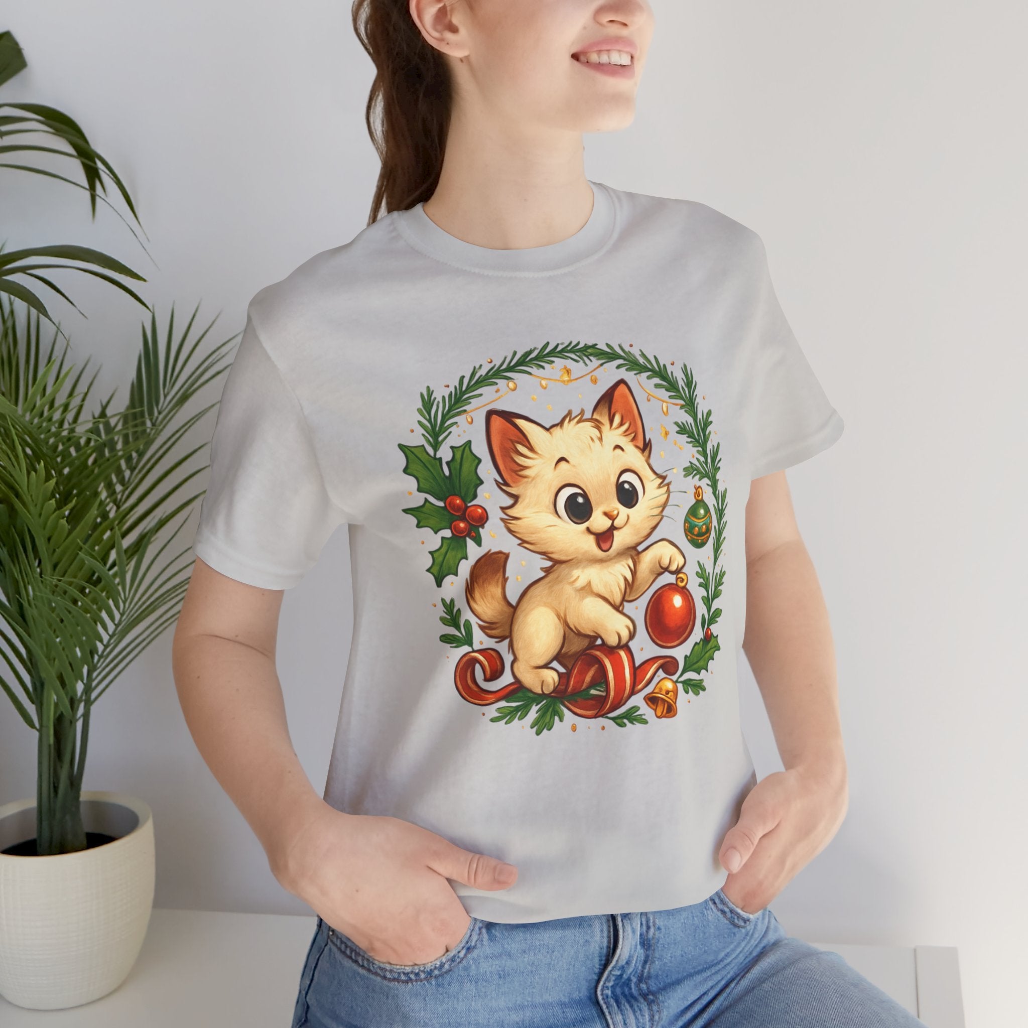 Christmas Kitten Play T-Shirt
