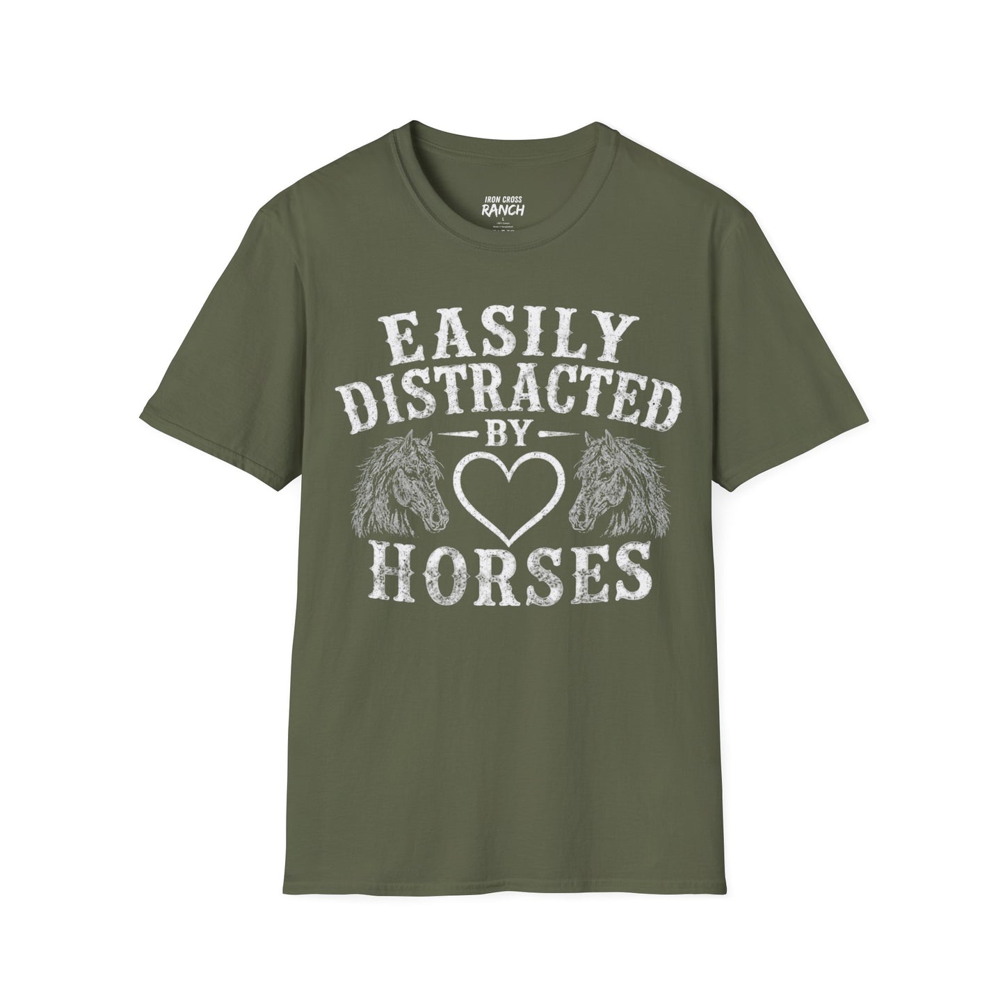 EASILY DISTRACTED BY HORSES