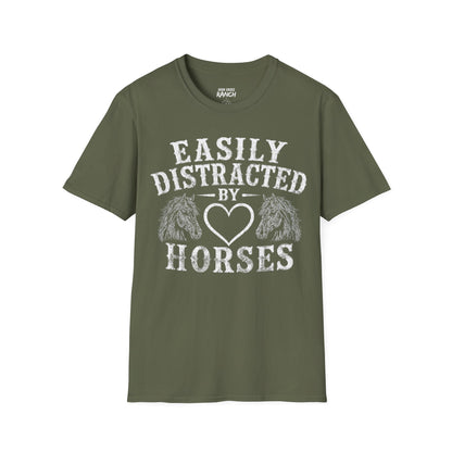 EASILY DISTRACTED BY HORSES