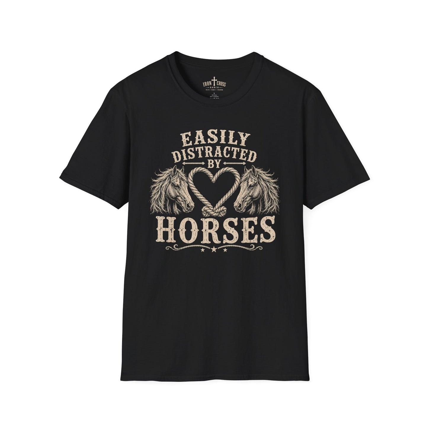EASILY DISTRACTED BY HORSES