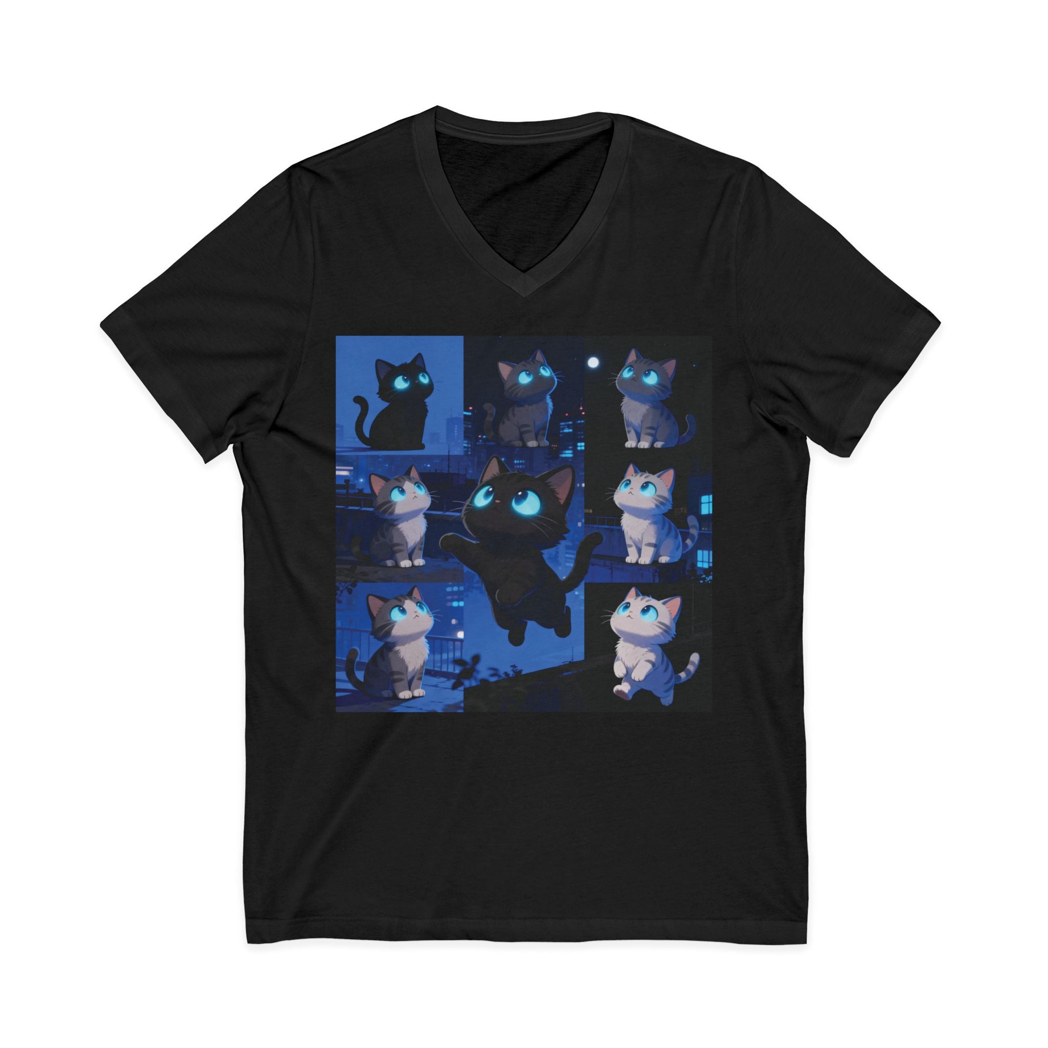 Unisex V-Neck Tee, Casual Style Shirt, Everyday Wear Top, Comfortable Gift for Any Occasion, Trendy Graphic T-Shirt