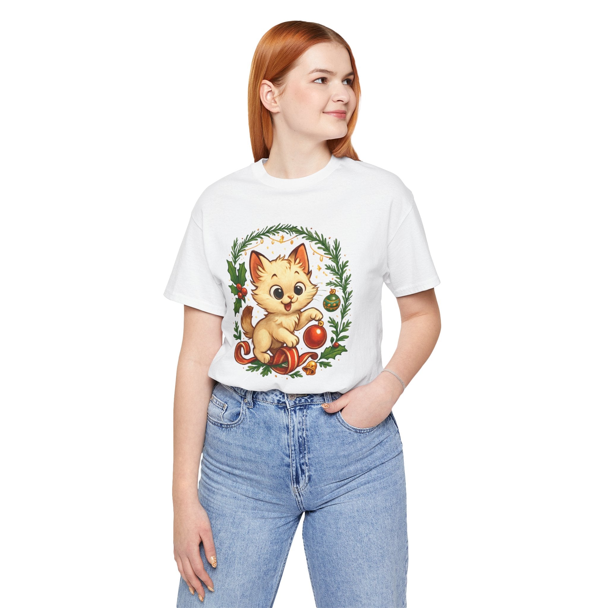 Christmas Kitten Play T-Shirt
