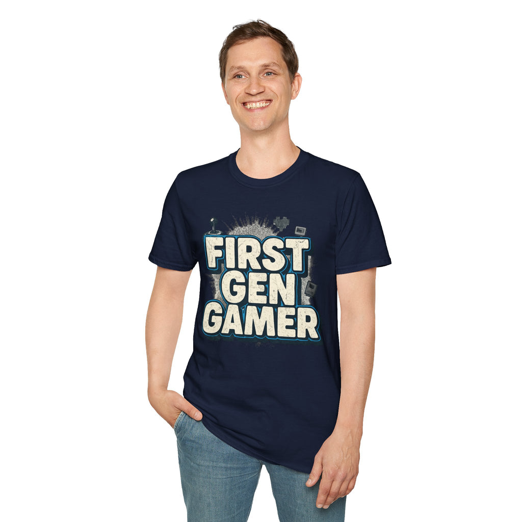 First Gen  Gamer, Blue Outline