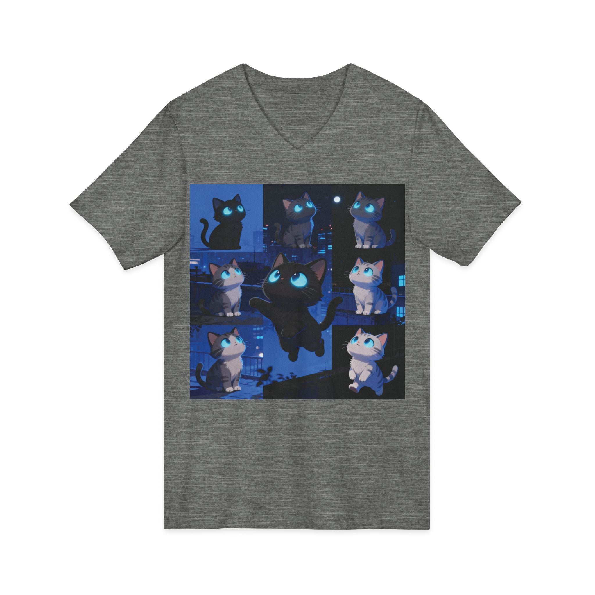Unisex V-Neck Tee, Casual Style Shirt, Everyday Wear Top, Comfortable Gift for Any Occasion, Trendy Graphic T-Shirt