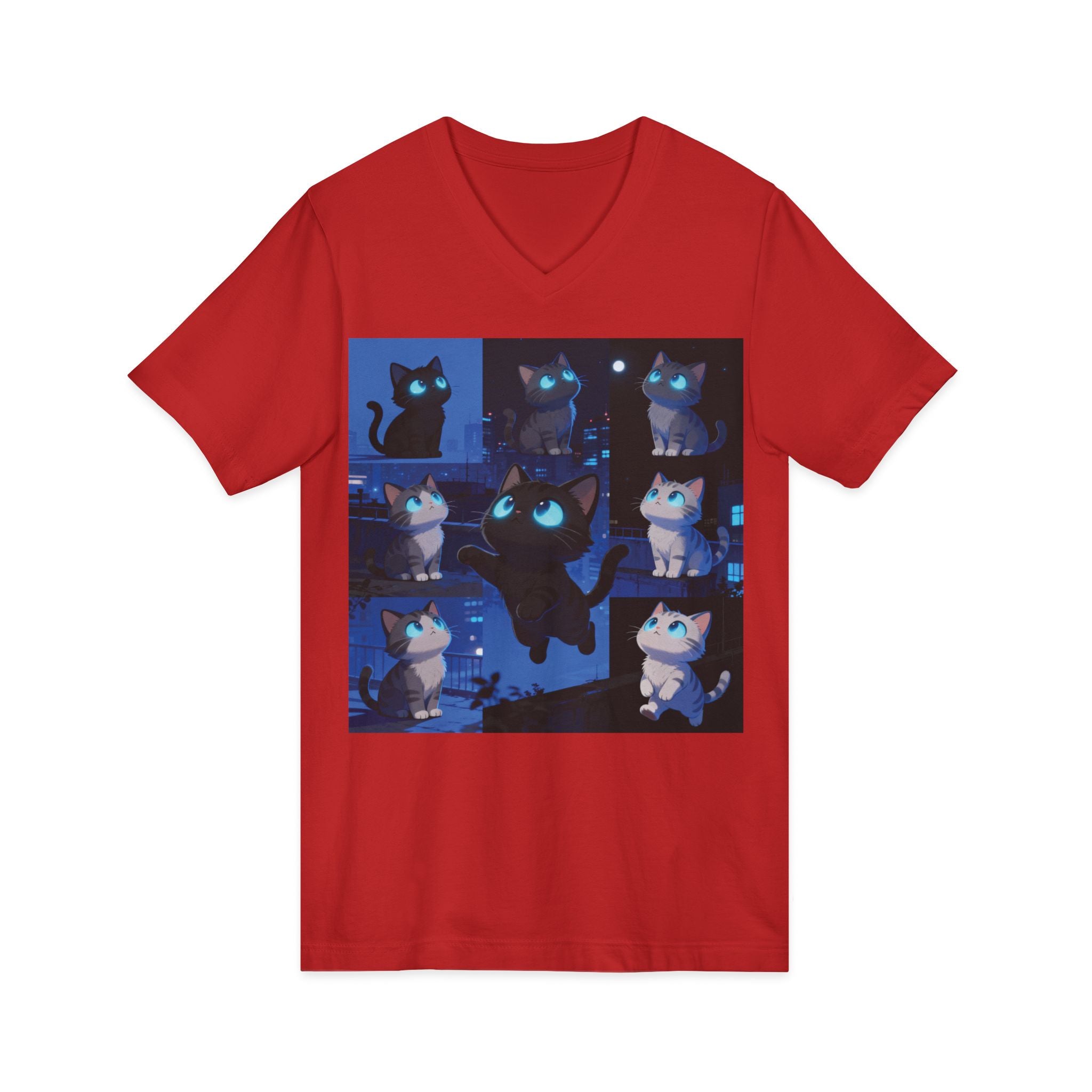 Unisex V-Neck Tee, Casual Style Shirt, Everyday Wear Top, Comfortable Gift for Any Occasion, Trendy Graphic T-Shirt