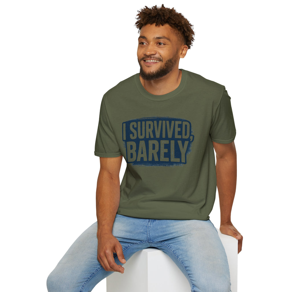 I Survived Barely  Gamer T-Shirt