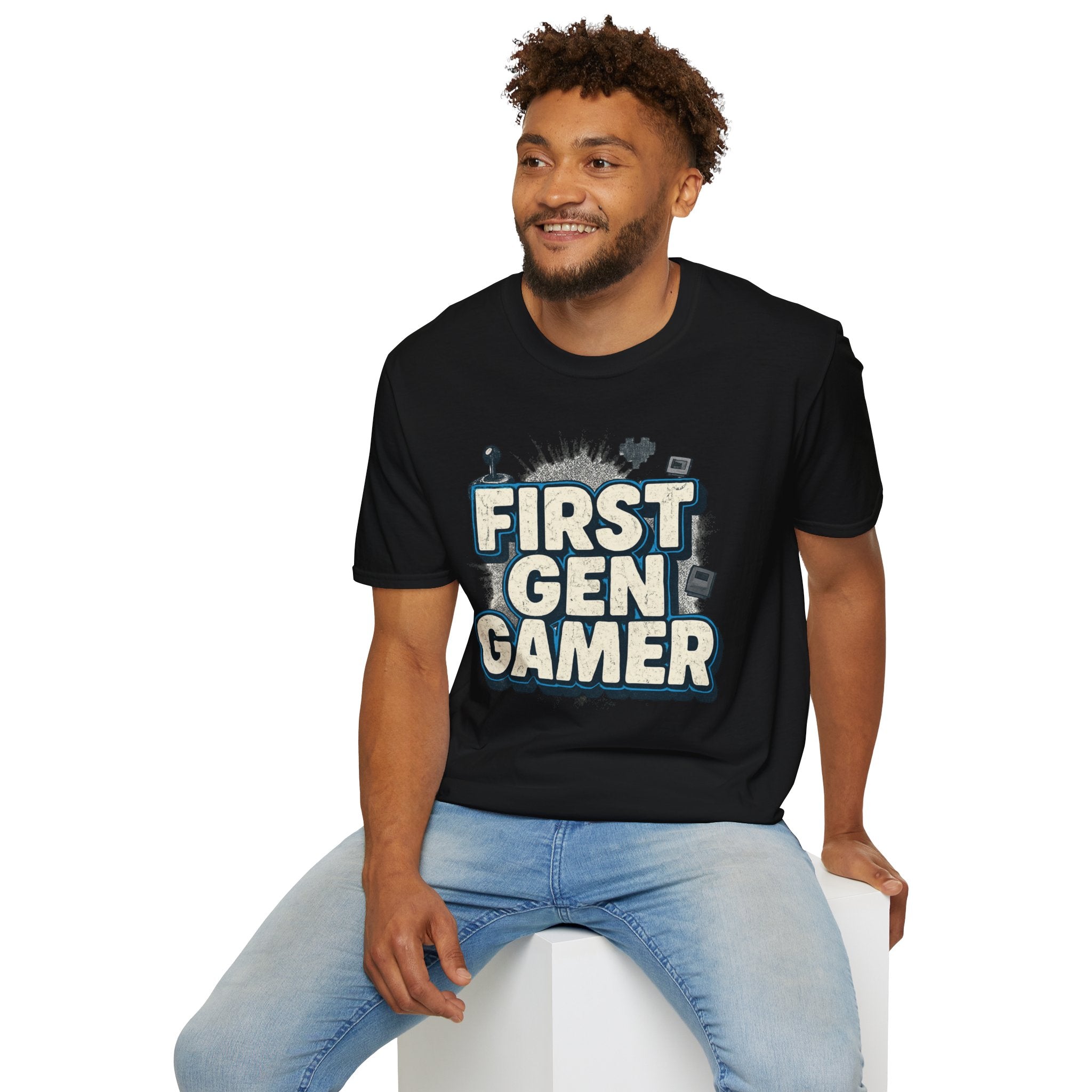 First Gen  Gamer, Blue Outline