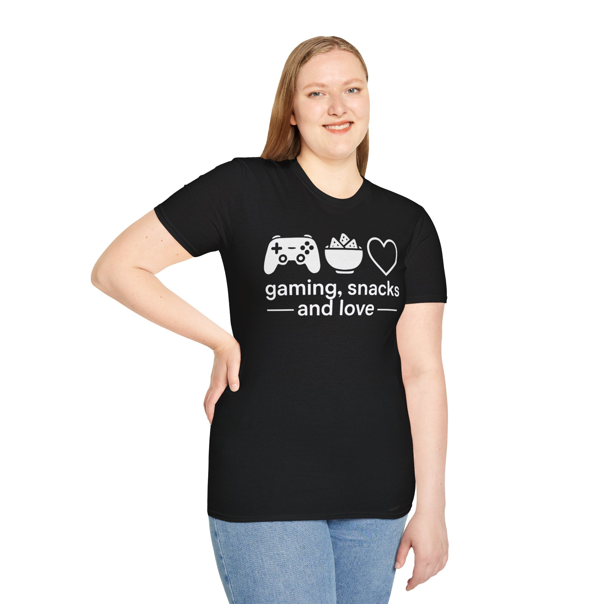 Gaming, Snacks and Love, Gamer T-shirt