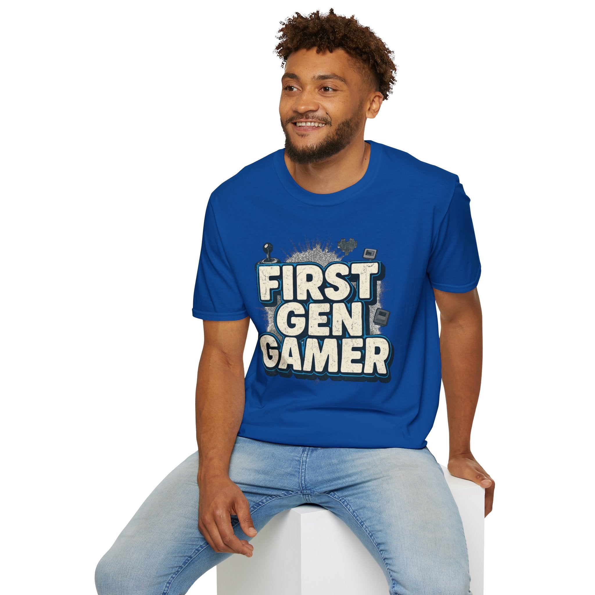 First Gen  Gamer, Blue Outline
