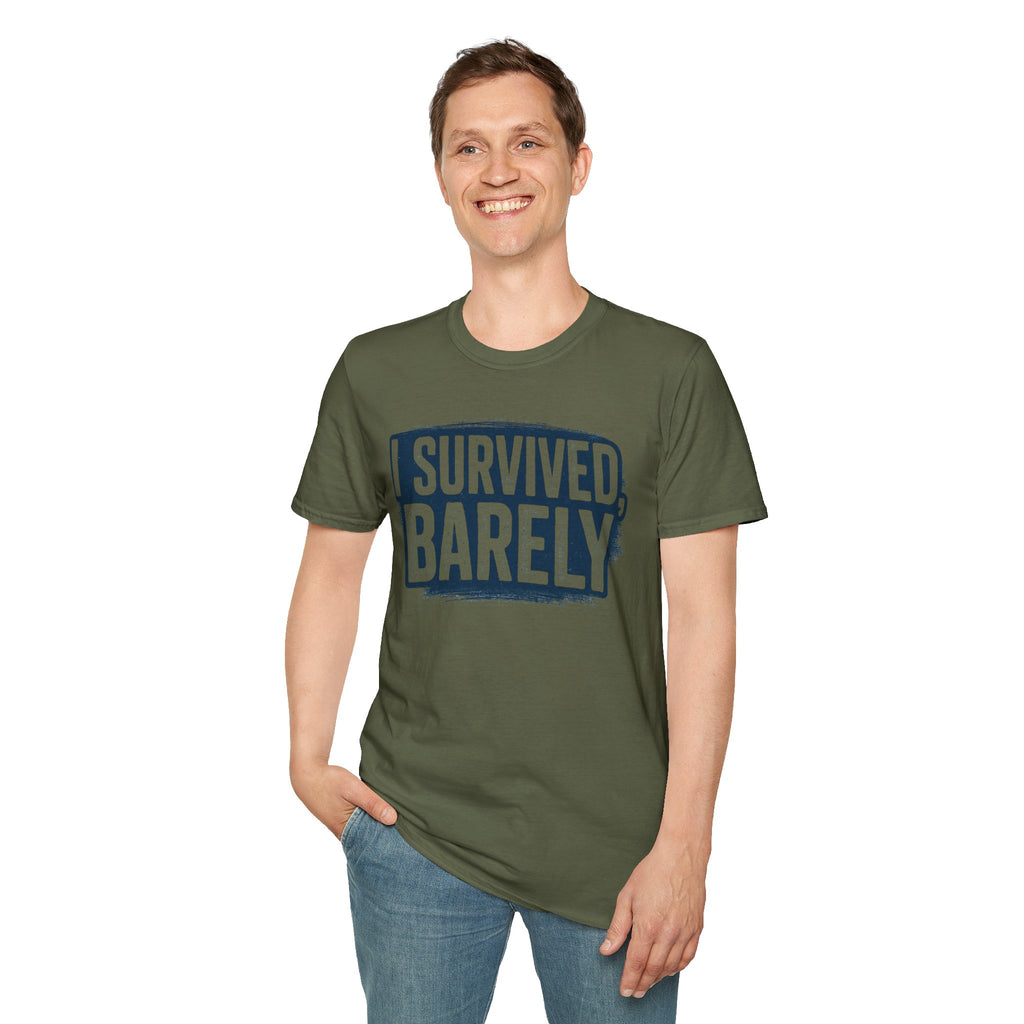 I Survived Barely  Gamer T-Shirt