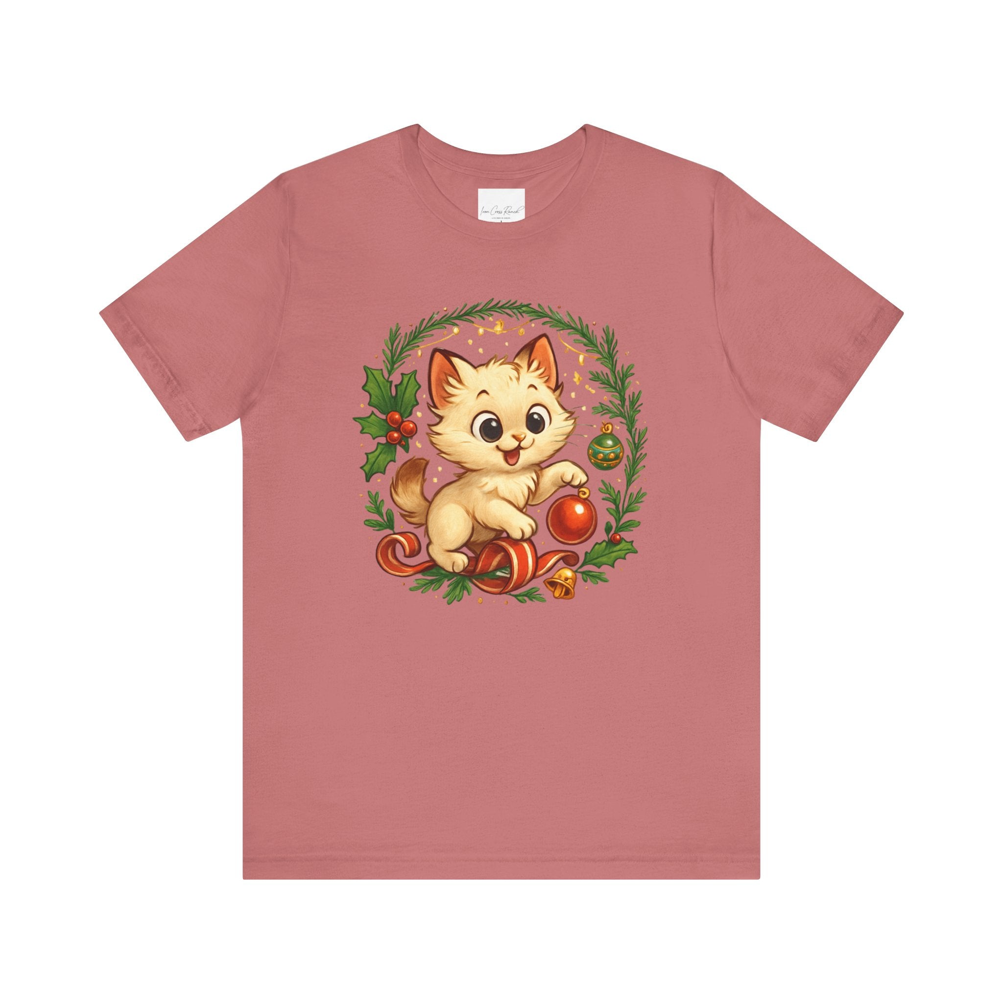 Christmas Kitten Play T-Shirt