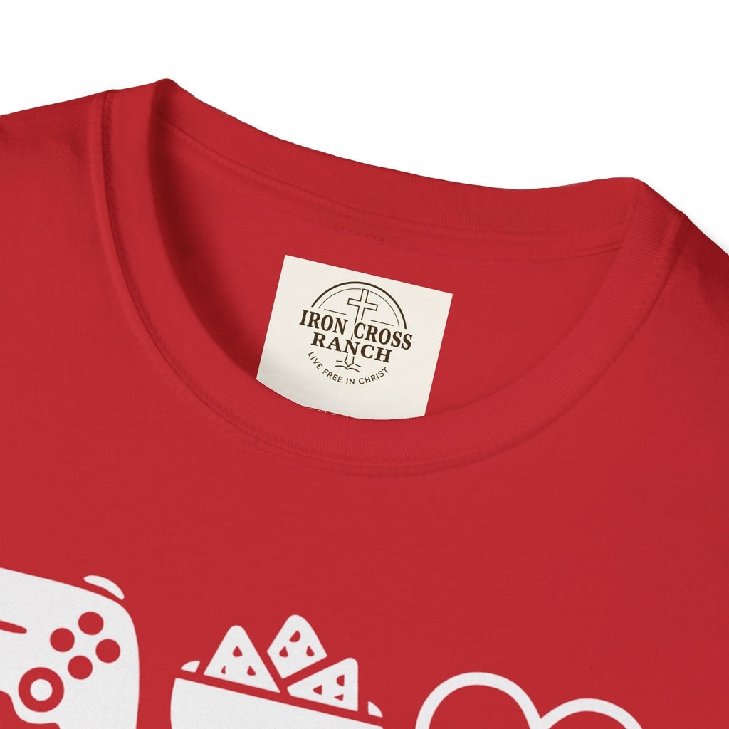 Gaming, Snacks and Love, Gamer T-shirt