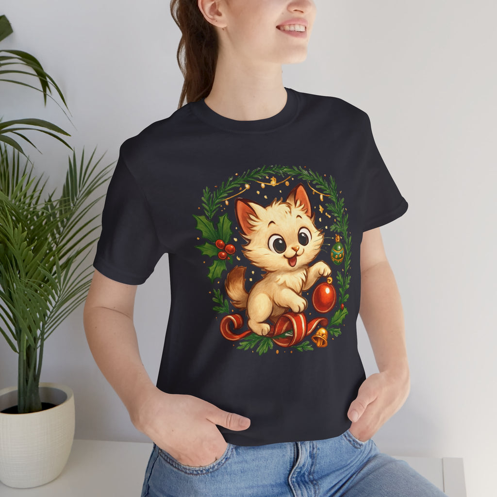 Christmas Kitten Play T-Shirt