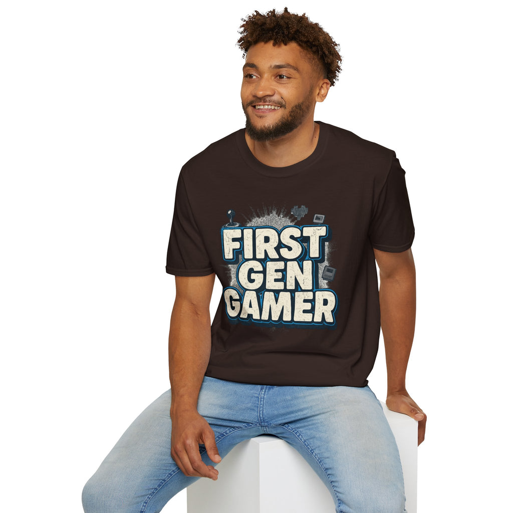 First Gen  Gamer, Blue Outline